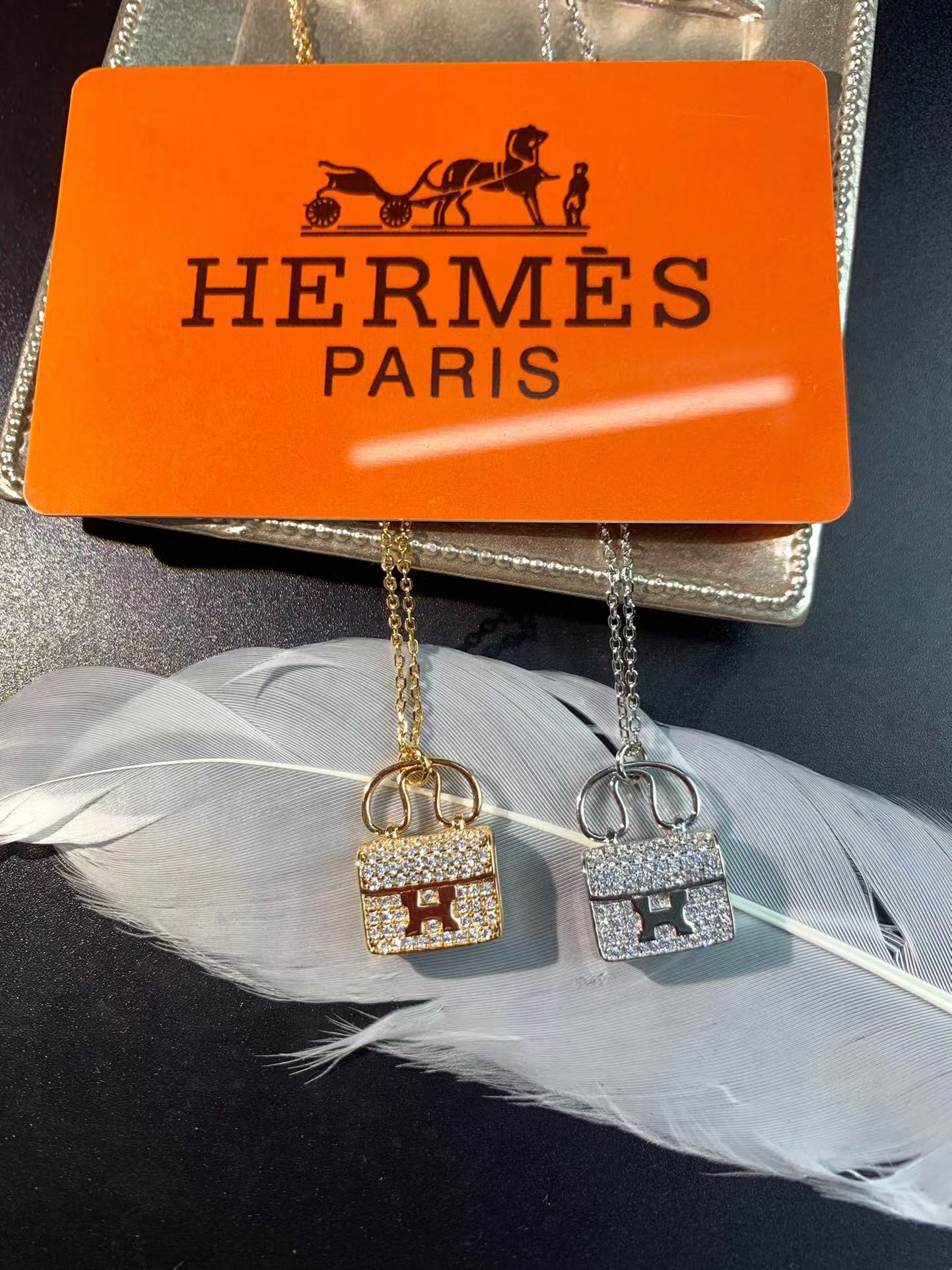 Hermes Bag Pendant Necklace - Original Replica Club