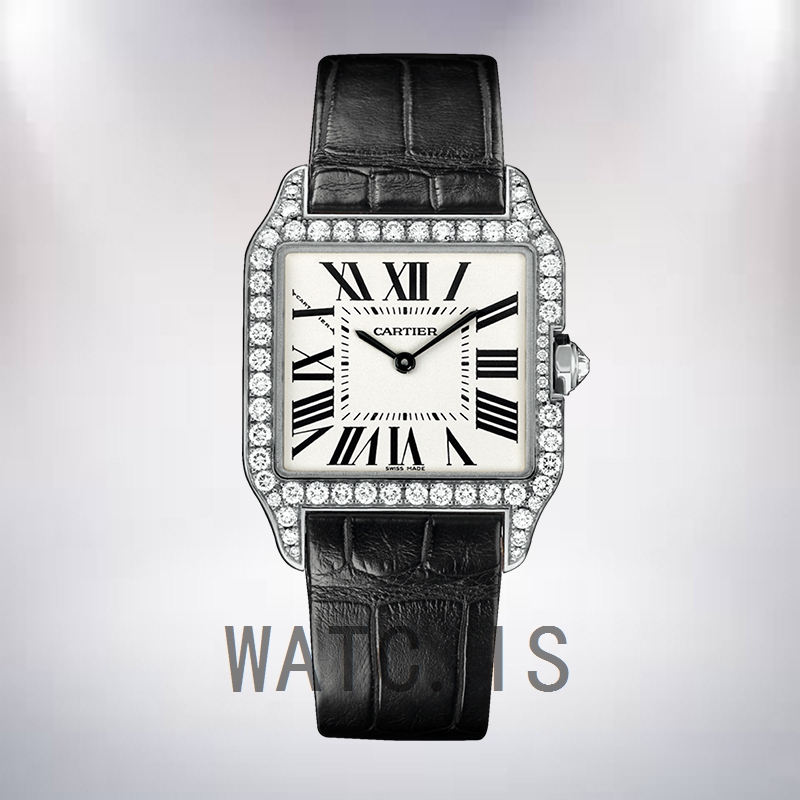 Cartier Santos 33mm Ladies WH100251 White Dial Quartz