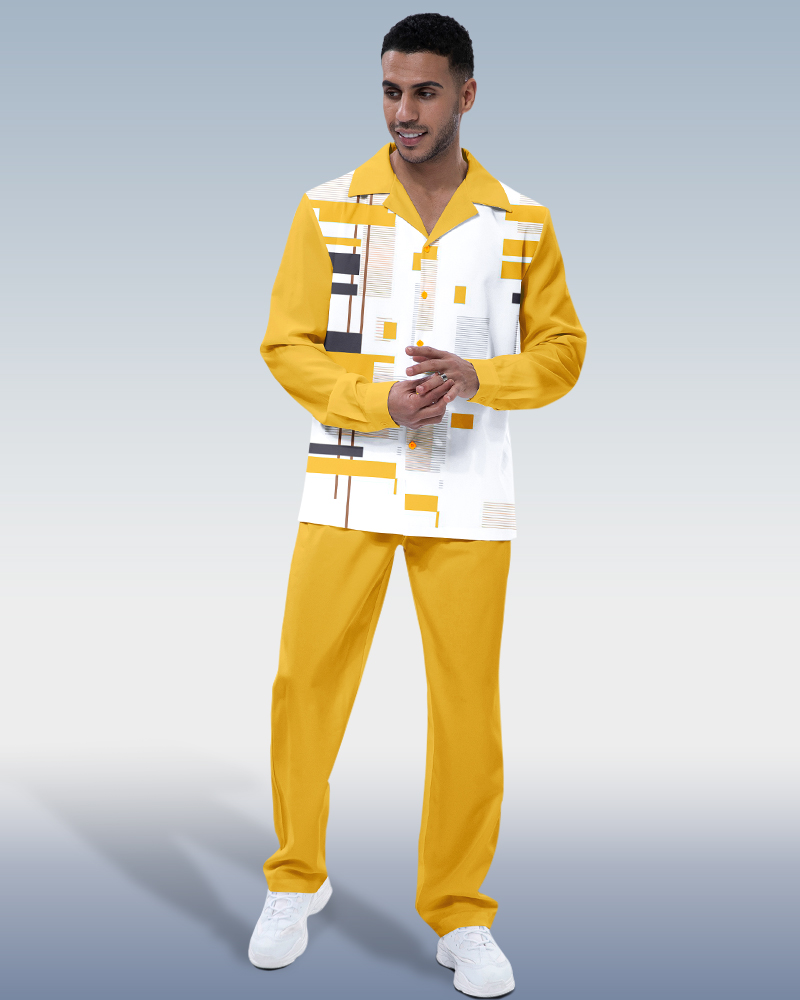 Suitmens Suitmens Men's Walking Canary - Long Sleeve Men's Two-Piece Blazer