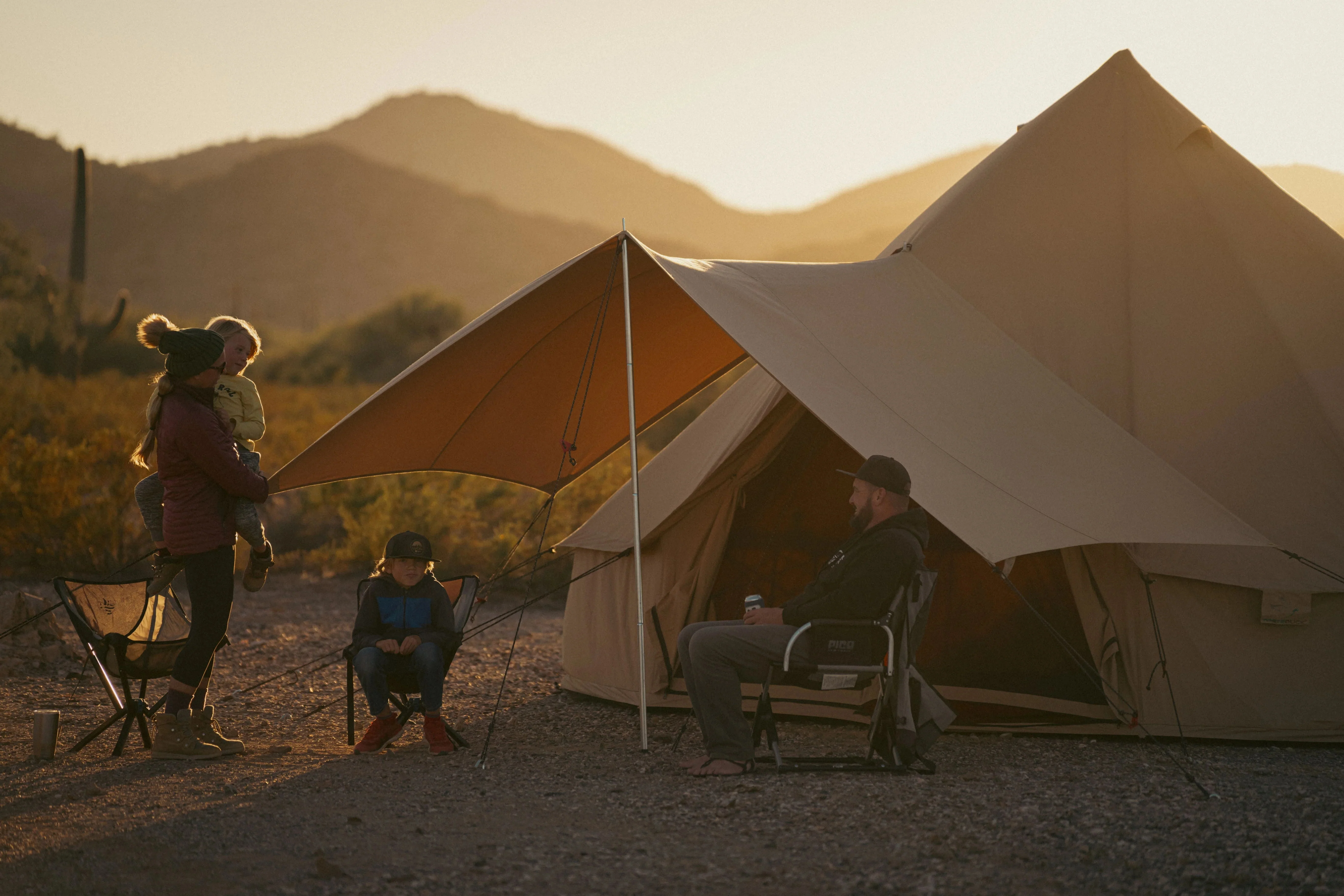White Duck Outdoors Regatta Bell Tent Awning, Desert Red, 10 ft - Complete Canopy With Poles - Image 10 White Duck Outdoors Regatta Bell Tent Awning, Desert Red, 10 ft - Complete Canopy With Poles - Image 10