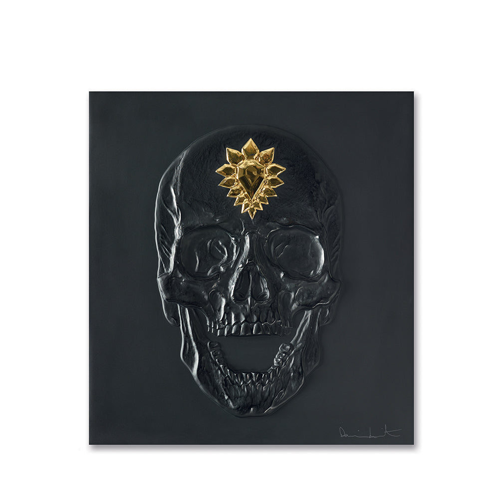 ETERNAL MEMENTO DAMIEN HIRST & LALIQUE 2017 - CRISTAL NOIR, TAMPONNÉ OR