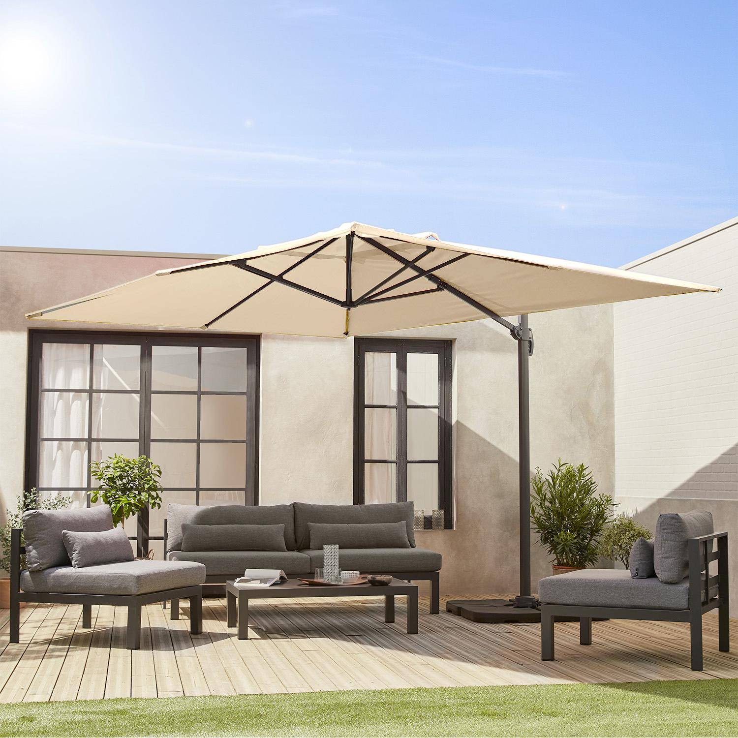 Lona para sombrilla St Jean de Luz - Lona protectora para 3x4m sombrilla
