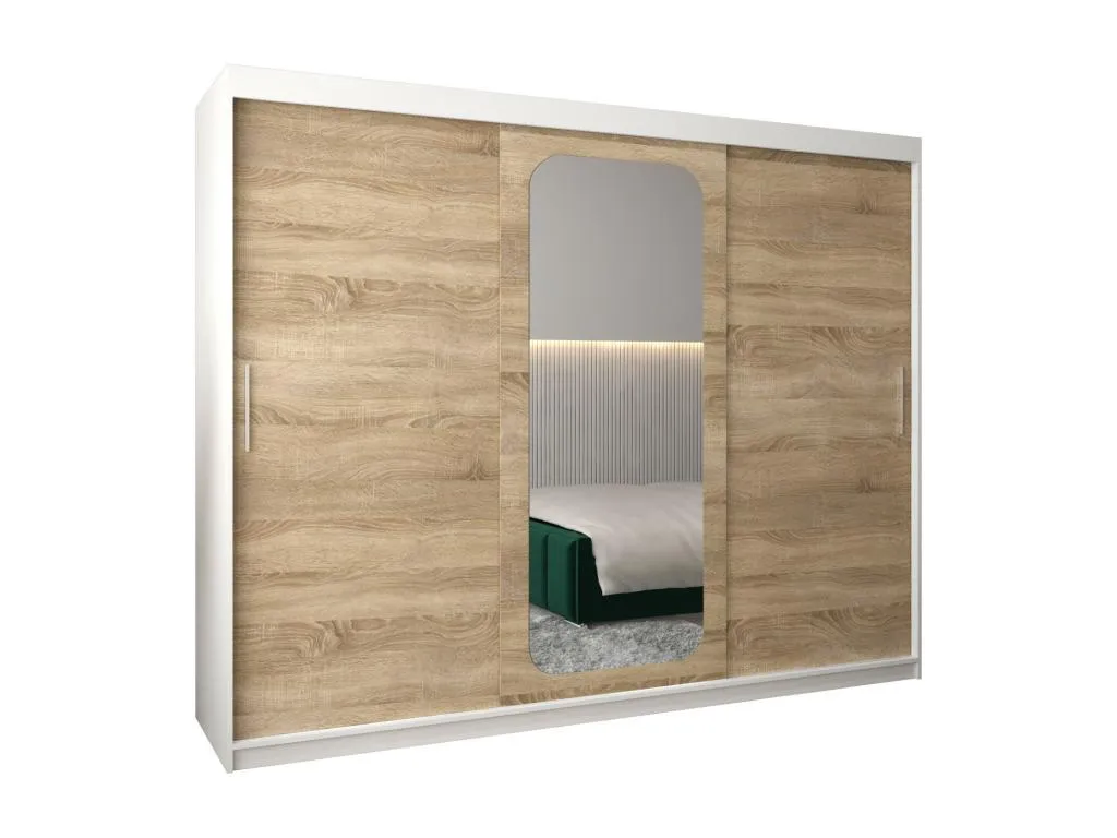 Armario Nidovia puertas correderas 200/250/62 3 puertas blanco anj3447727
