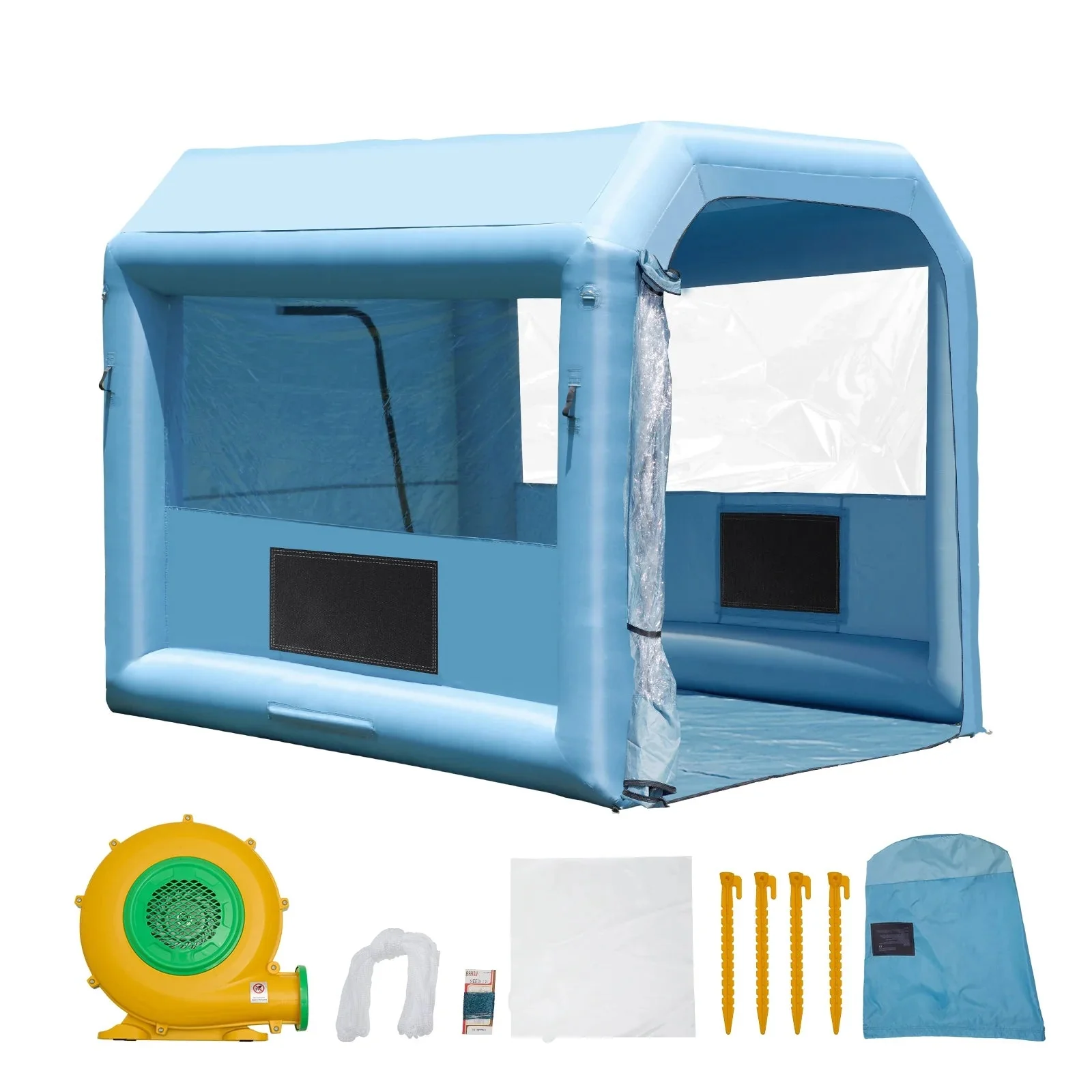 KFFKFF Portable Inflatable Spray Shelter 9.8 x 8.2 x 8.2 ft With 550 W Blower And Filtration System - GZYJXKF03 - Image 6 KFFKFF Portable Inflatable Spray Shelter 9.8 x 8.2 x 8.2 ft With 550 W Blower And Filtration System - GZYJXKF03 - Image 6