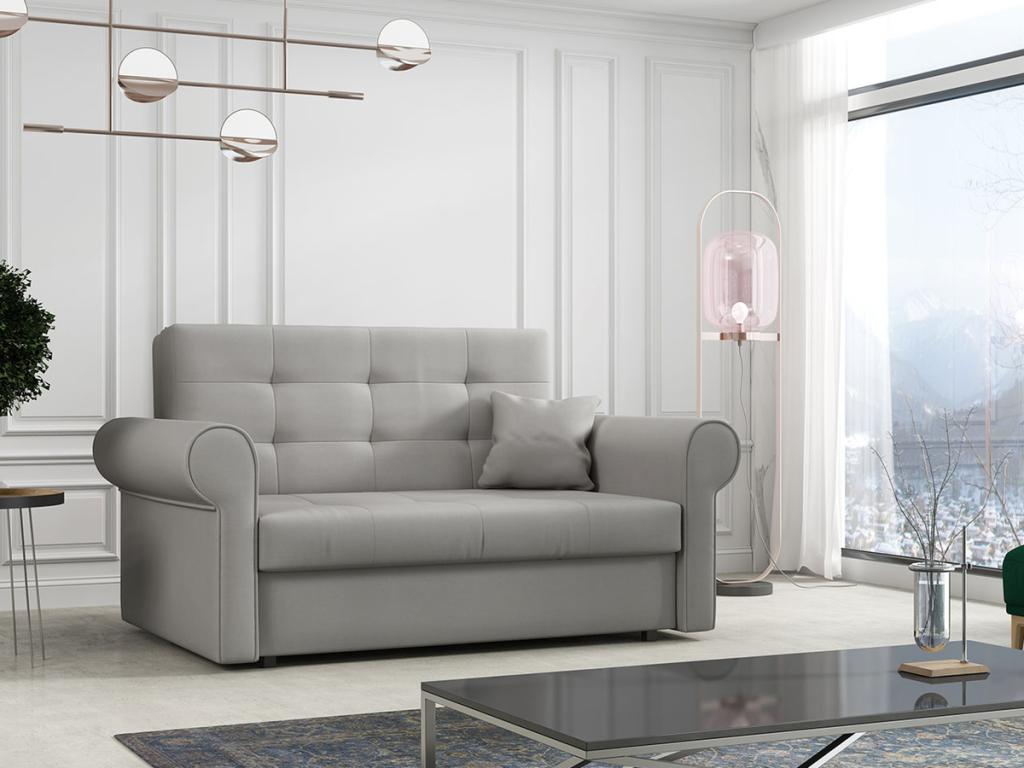 Sofá-cama Columbus 128, Caja de ropa de cama, 85x148x98cm, Muebles ya montados
