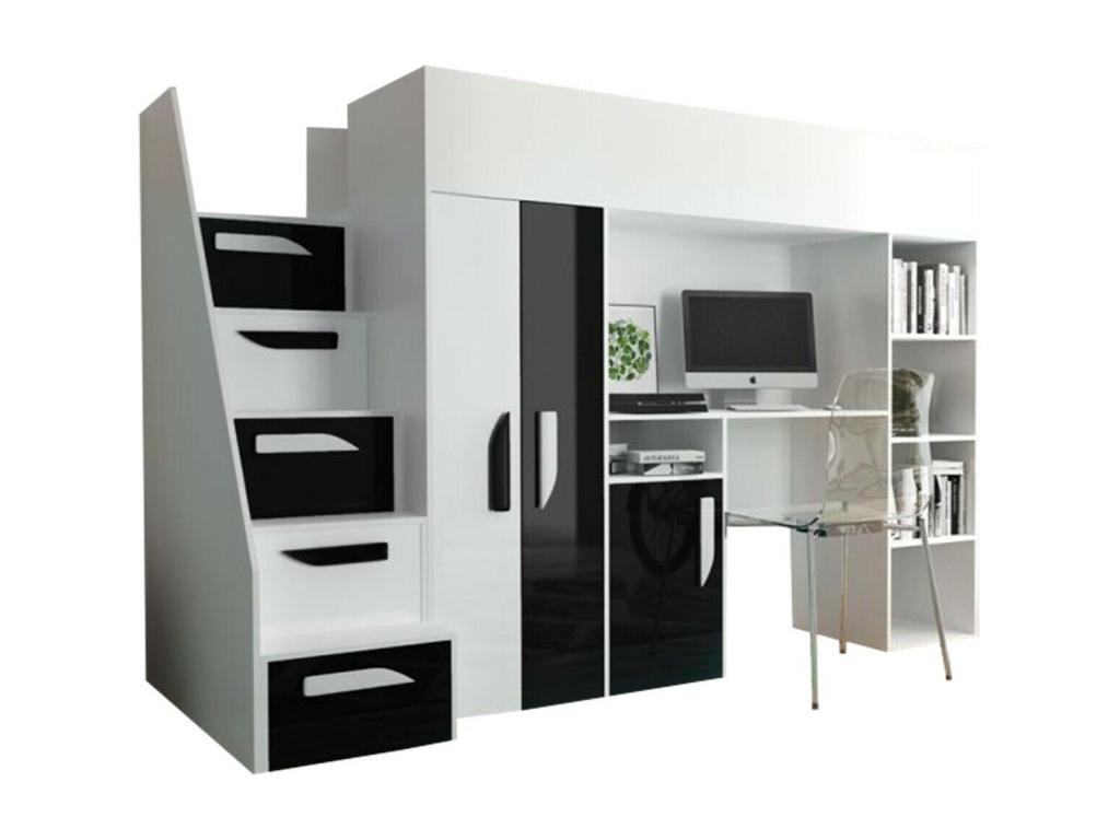 Litera Andreuworldcasa 192 Individuales Blanco 90x200 Aglomerado laminado Somieres 120cm
