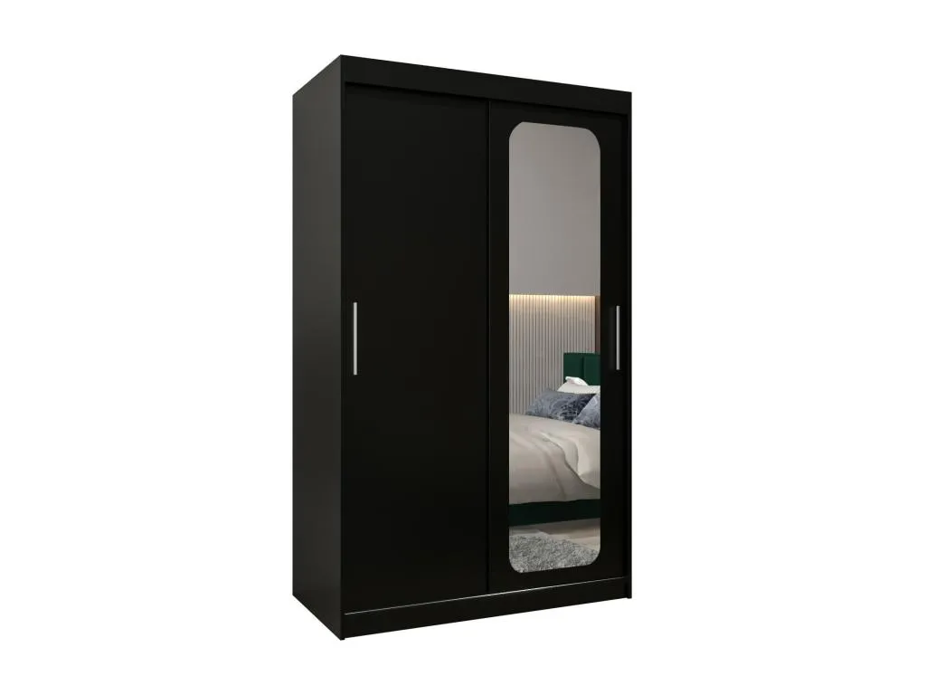 ARMARIO Sancaldeco T2 DE PUERTAS CORREDERAS 200/120/62 2 puertas (negro/negro) 41666FEHK