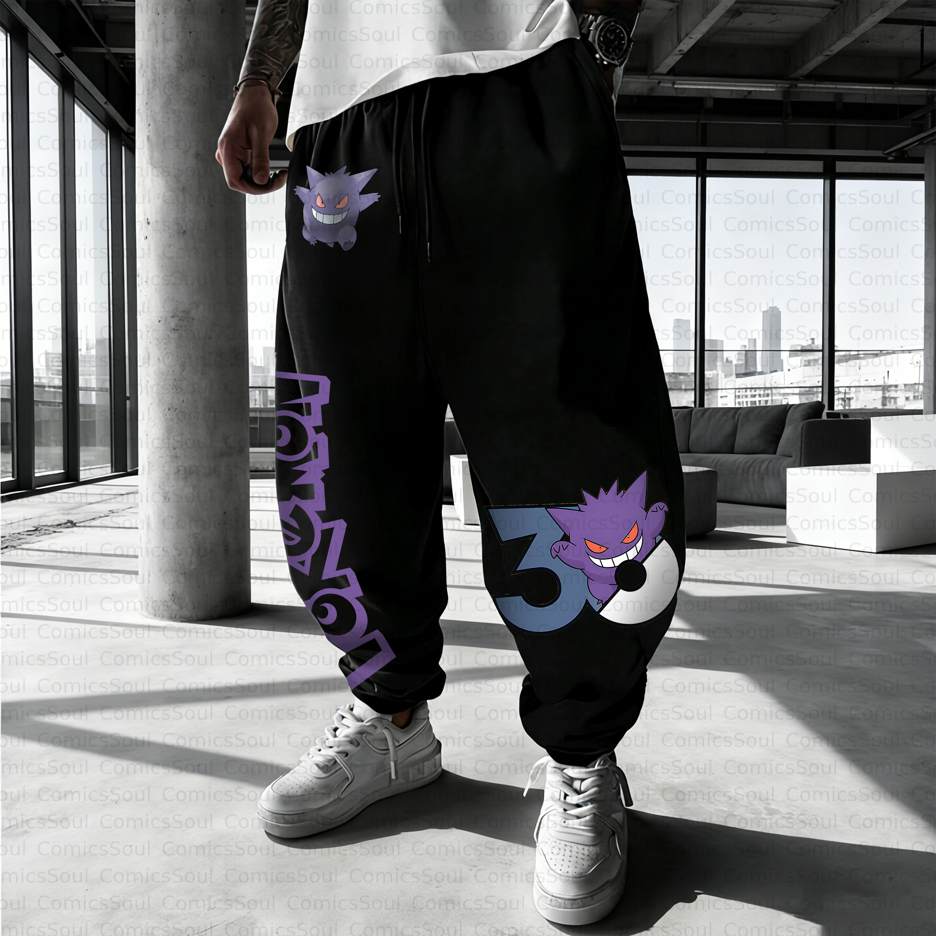 Unisex Casual Anime Streetwear Pant