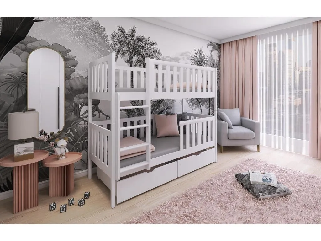 Litera Banakdecoracion BB005 90x200 cm Blanco WZMY19080