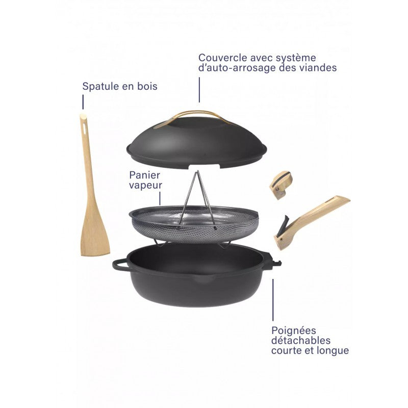Cookut La Fabuleuse multifunctionele kookpot Ø24 cm - Meteore