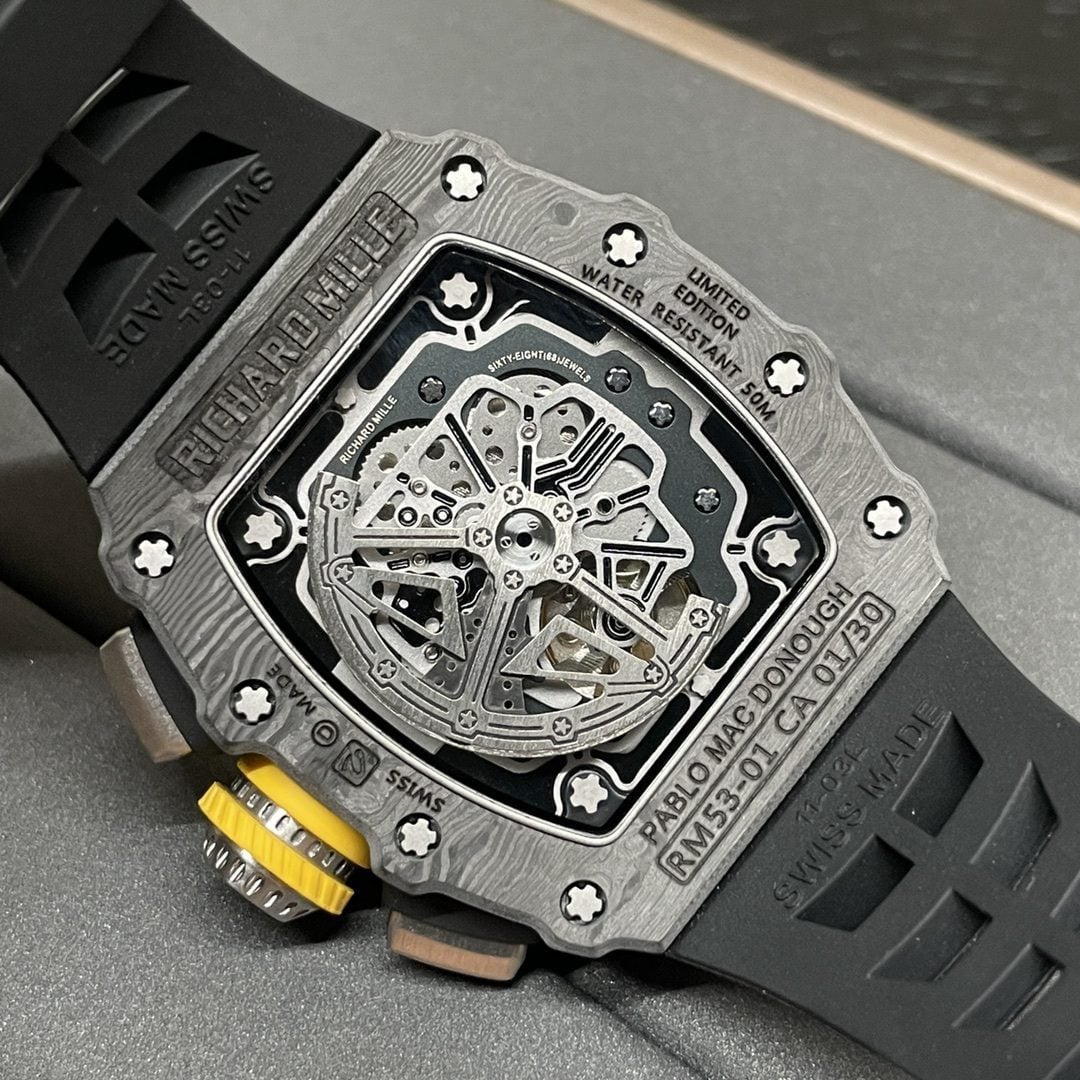 Replica Richard Mille RM 11-03 Skeleton Dial Carbon Fiber Case Swiss Movement