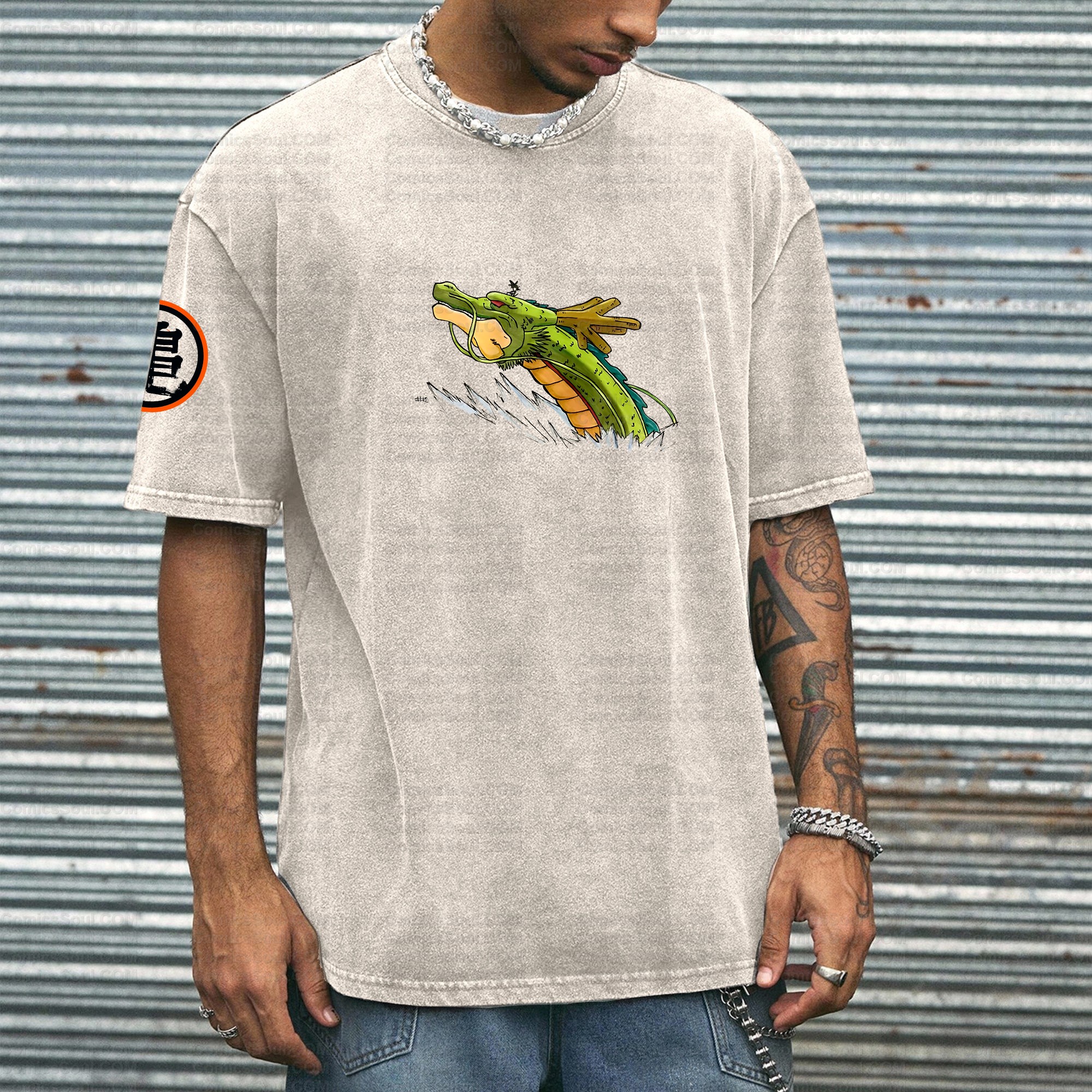 Printed Unisex Washed T-Shirt TeeThreads Sustain the Scene with Custom Apparel