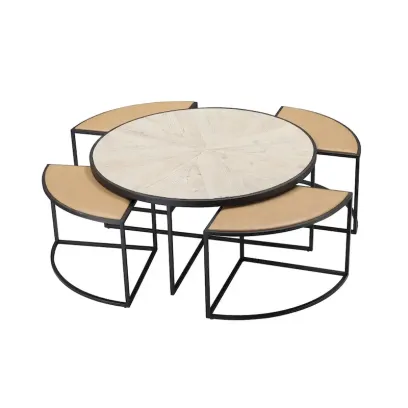 Burnham Home Olivia 5-Piece Coffee Table Set