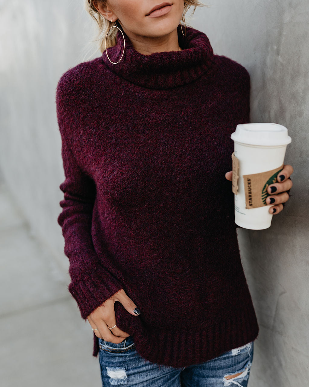 Henry Sweater - Wine - Se7enfashion