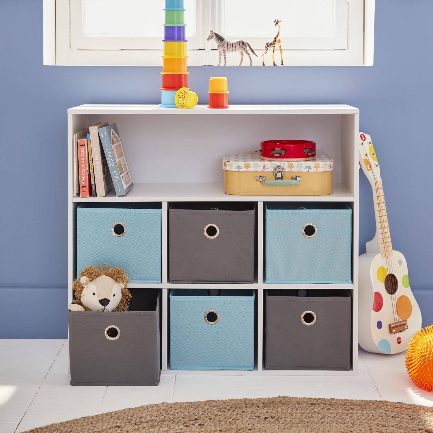 Camille - Mueble infantil con 6 cestas