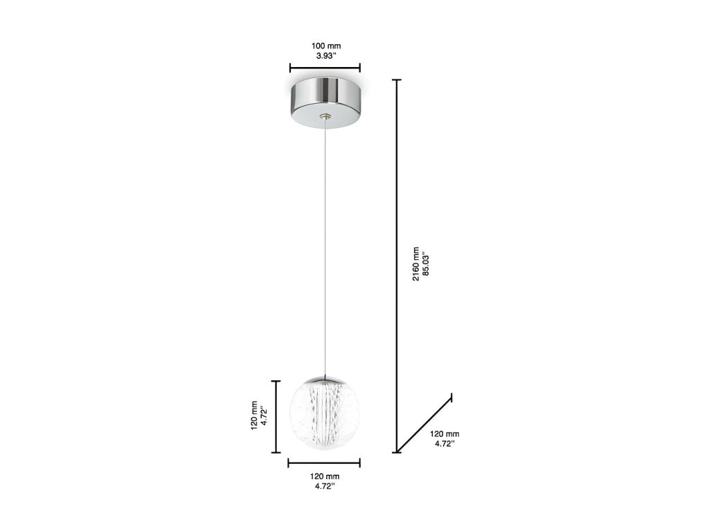 DIAMOND sp1, Suspensión acrílica, hogardiseno