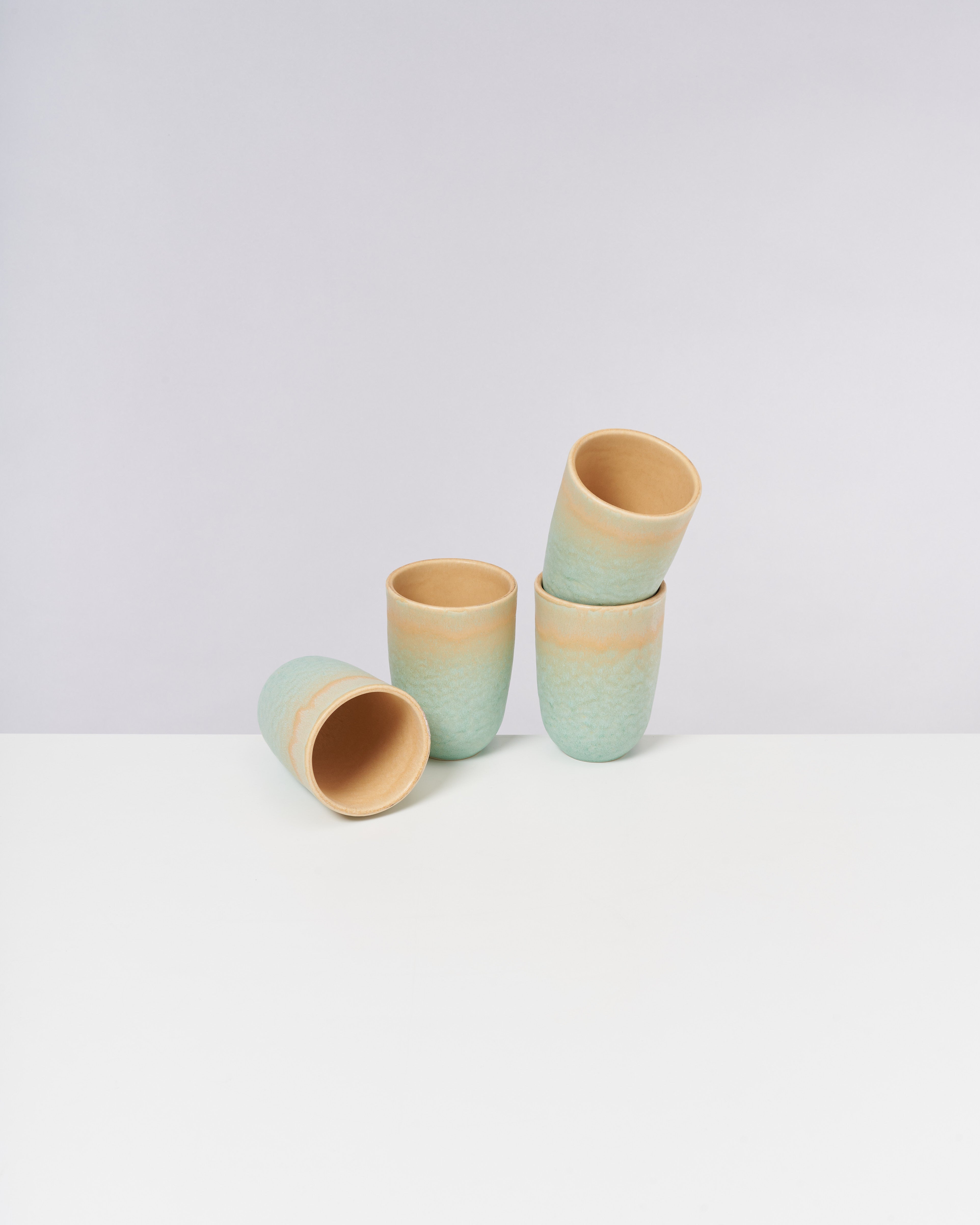 Copa Alto Becher groß apricot mint 4er-Set