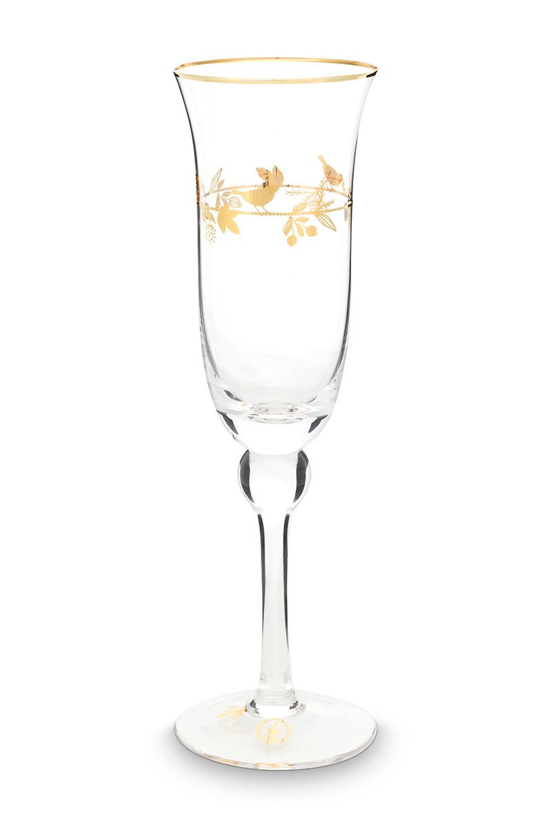 Champagne Glass Winter Wonderland Gold 260ml