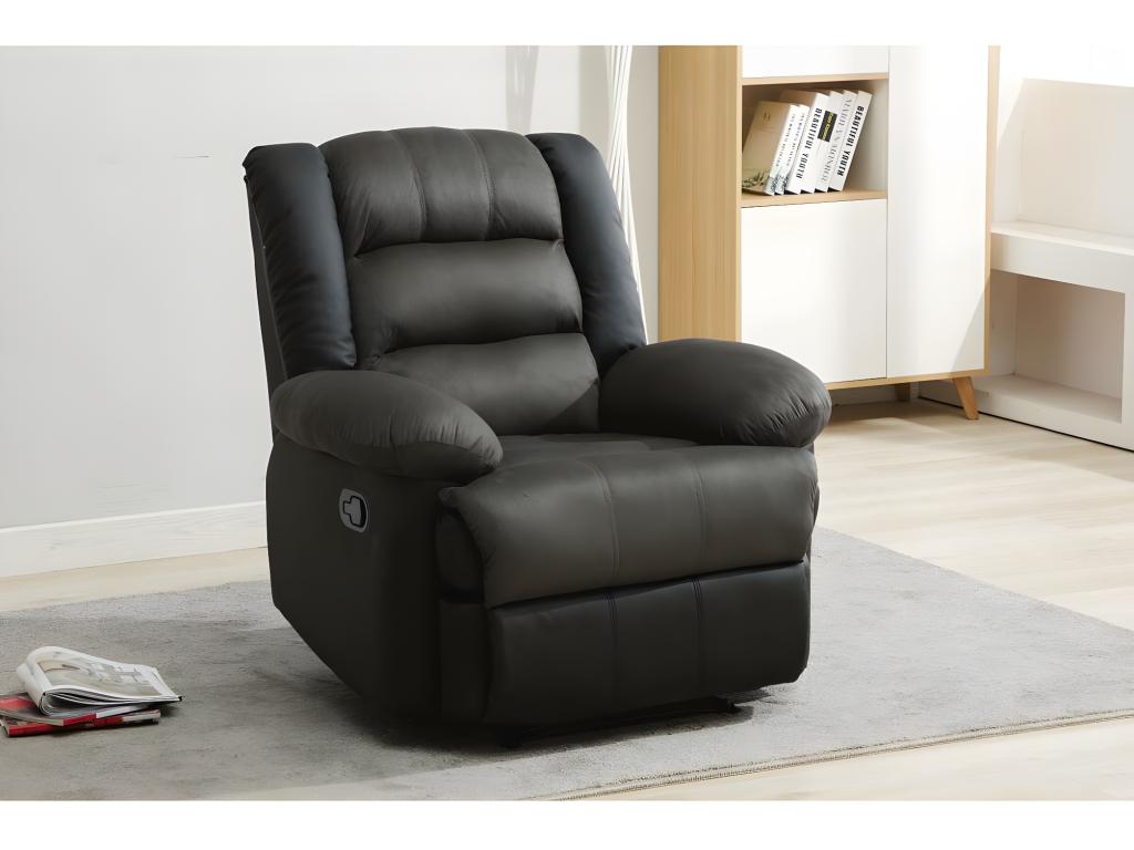 Sillón Homelyvo Buckingham - Negro/Gris oscuro