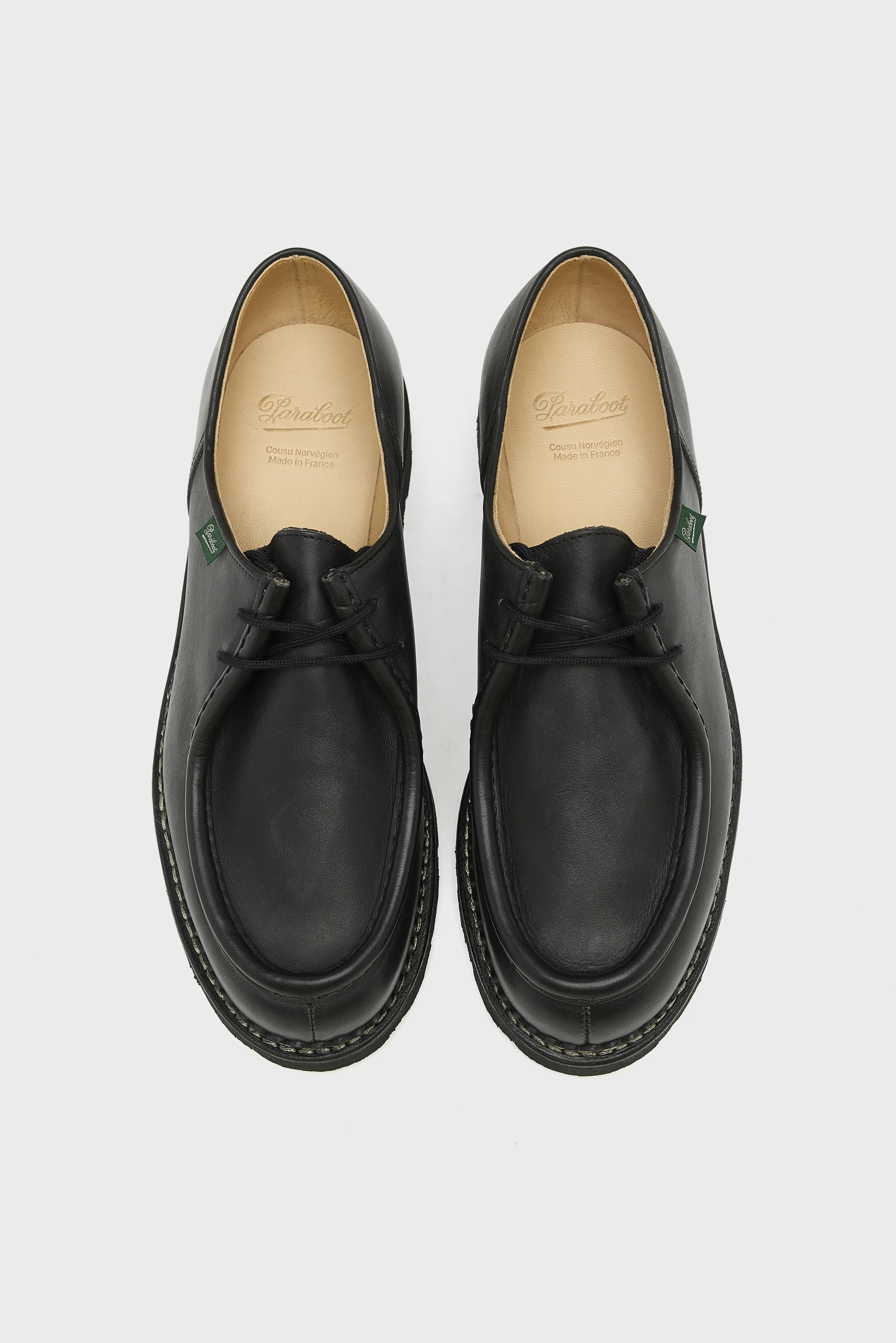 Bellerose Michael Leather Derby Shoes for Men (252 / M / BLACK)
