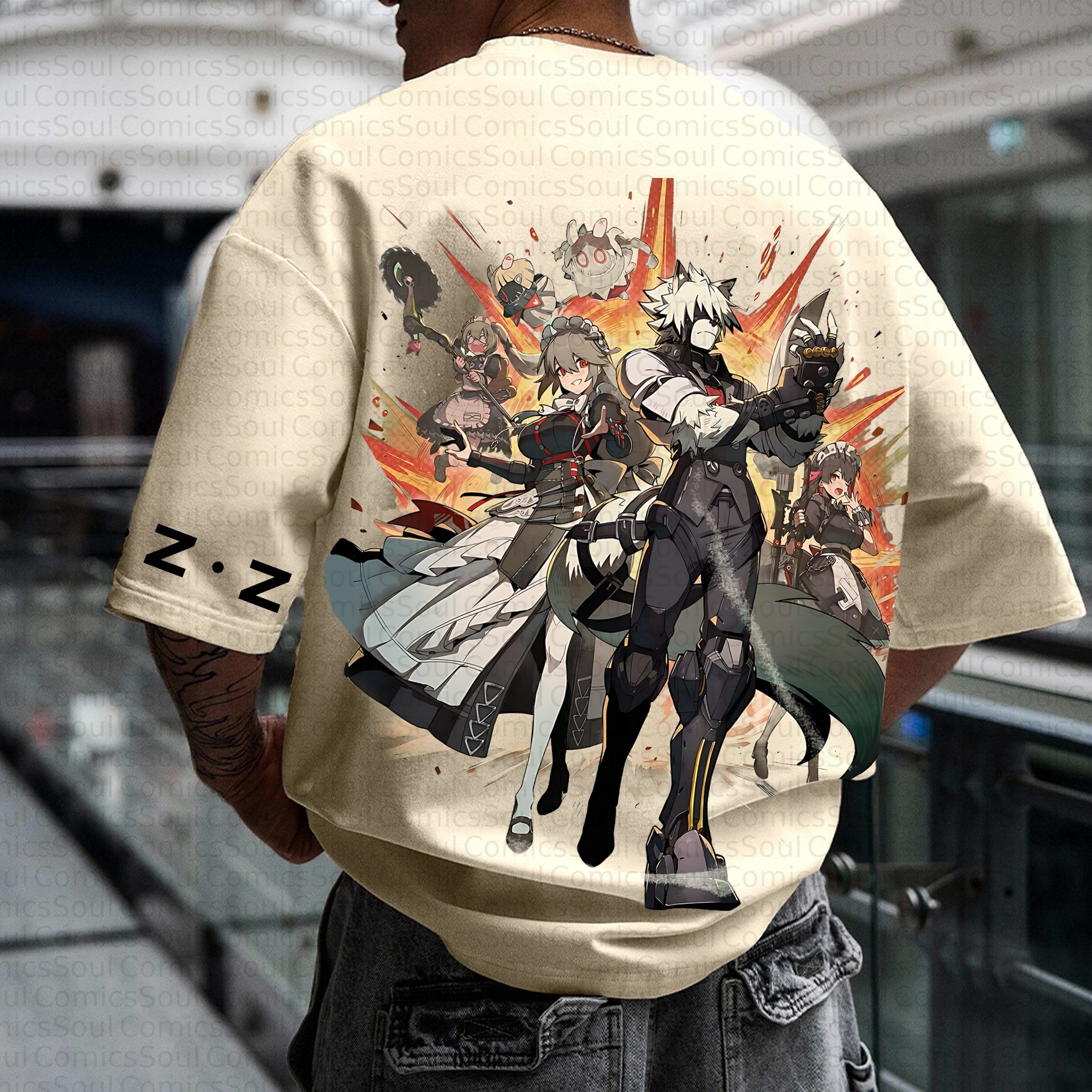 Unisex Anime Inspired Vintage T-shirt