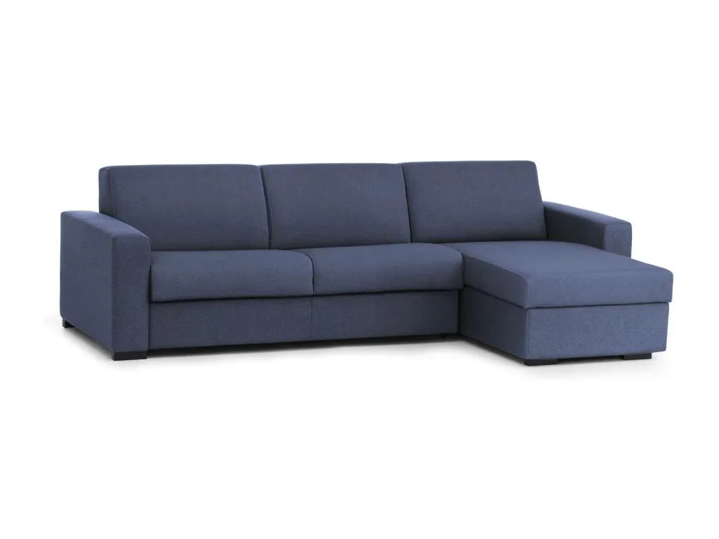 Kavehomedeco Sofá Cama Sofá rinconero Made in Italy Sofá con apertura giratoria con península de almacenamiento reversible con apoyabrazos PIEJ02125