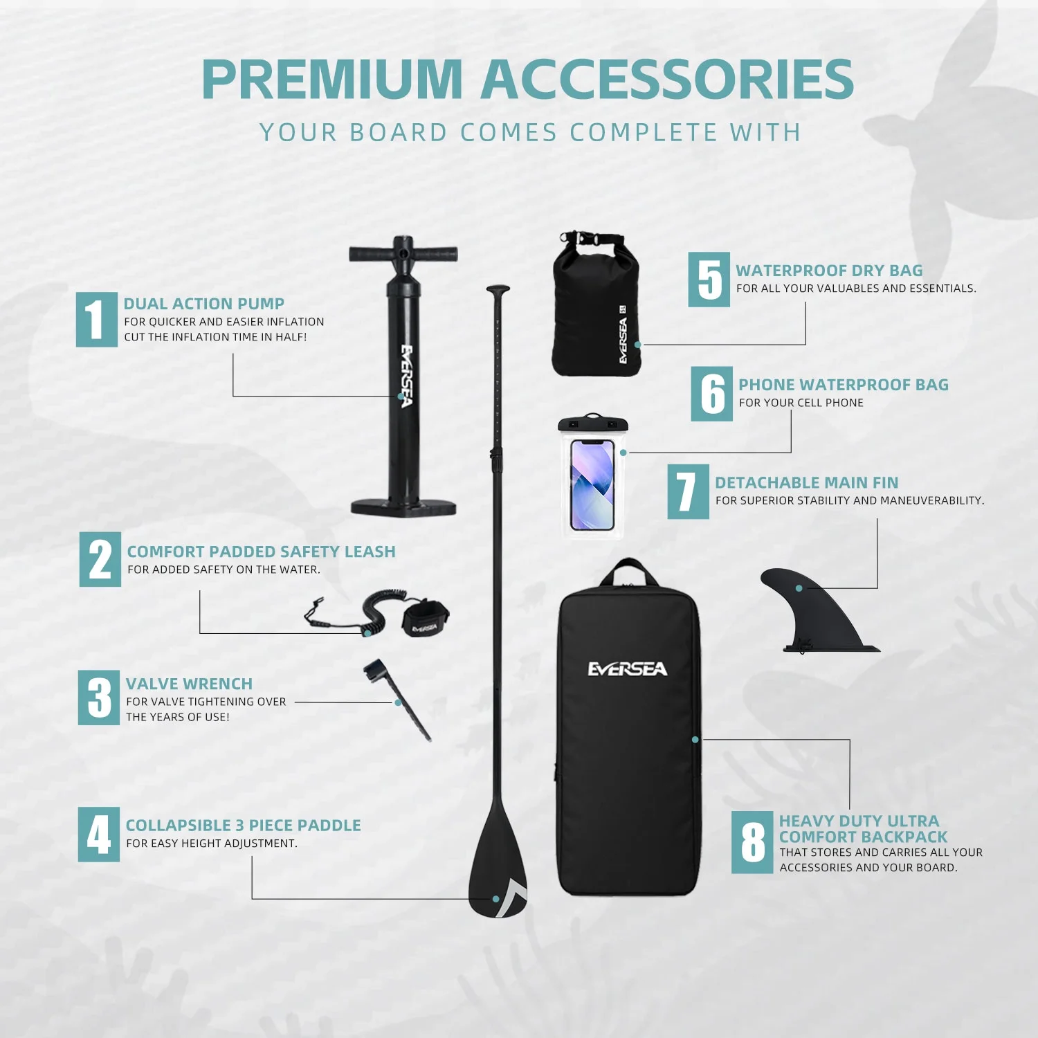 MSEASFREE Inflatable Paddle Board Stand up Paddle Board with Premium SUP Accessories - Image 14