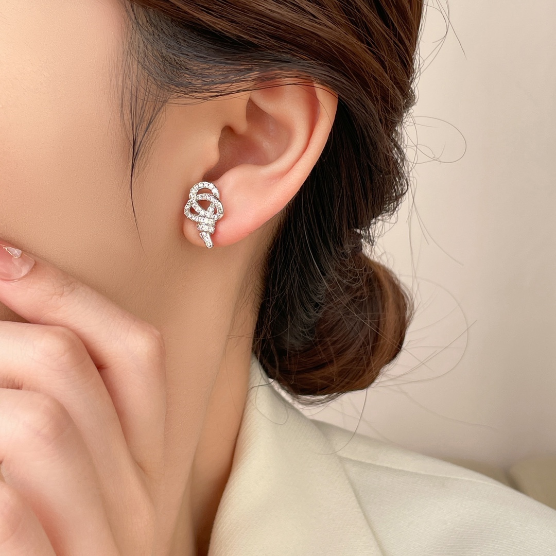 Tiffany Woven Rope Knot Earrings - Original Replica Club