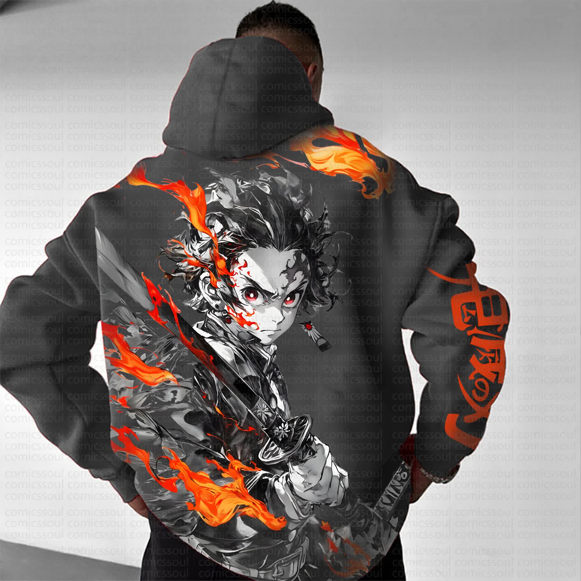 Unisex Anime Graphic Streetwear Vintage Hoodie丨Comicssoul