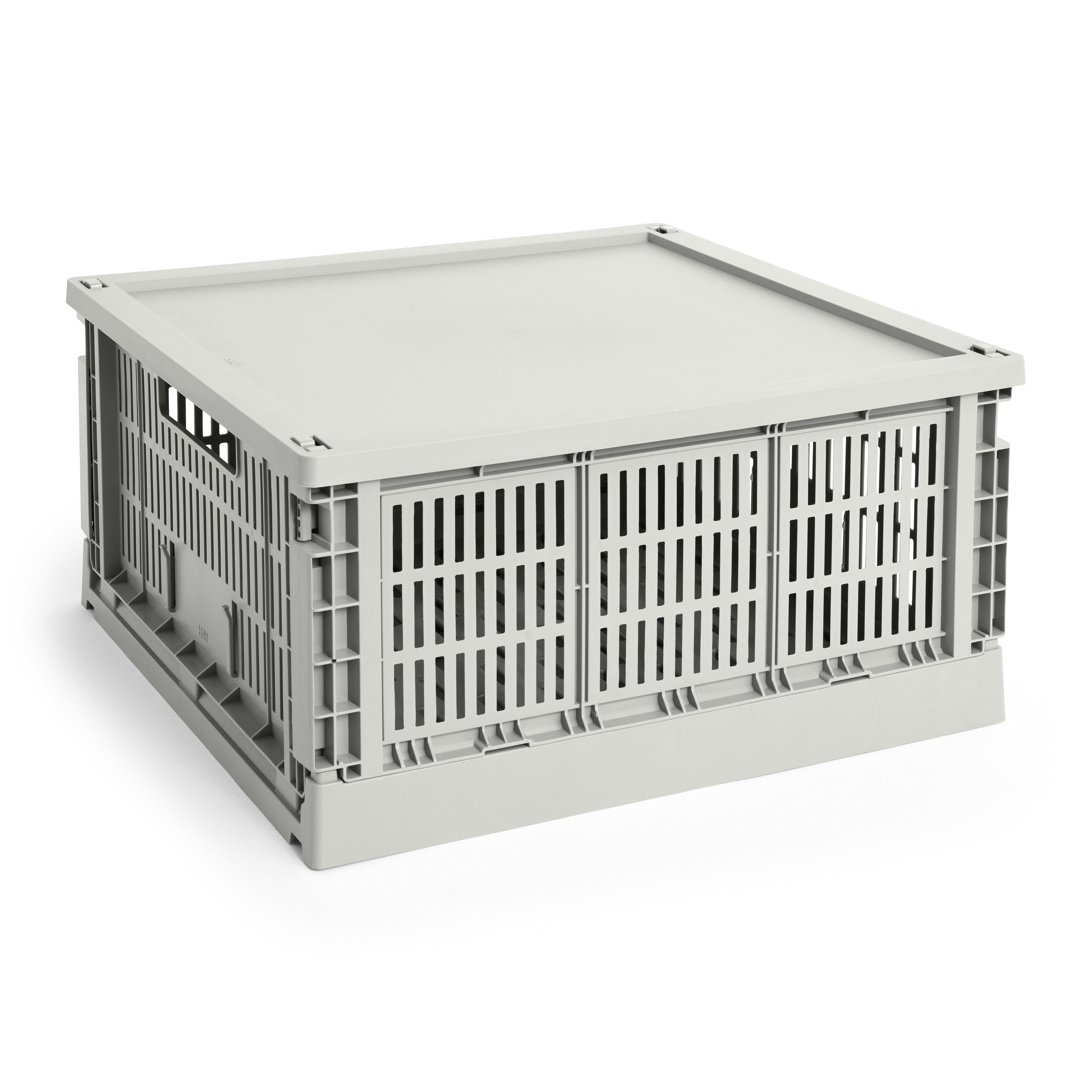 HAY Colour Crates Krat Deksel L - Vierkant - Grijs