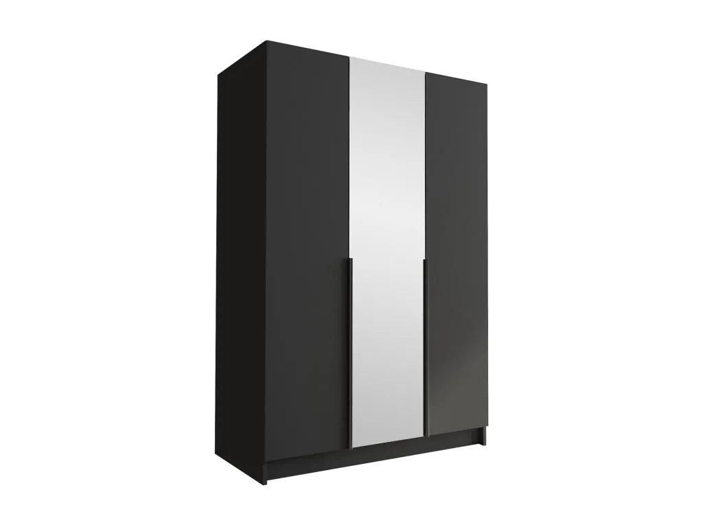 Armario de puertas batientes Nidovia negro 215x150x58 cm eux3342782