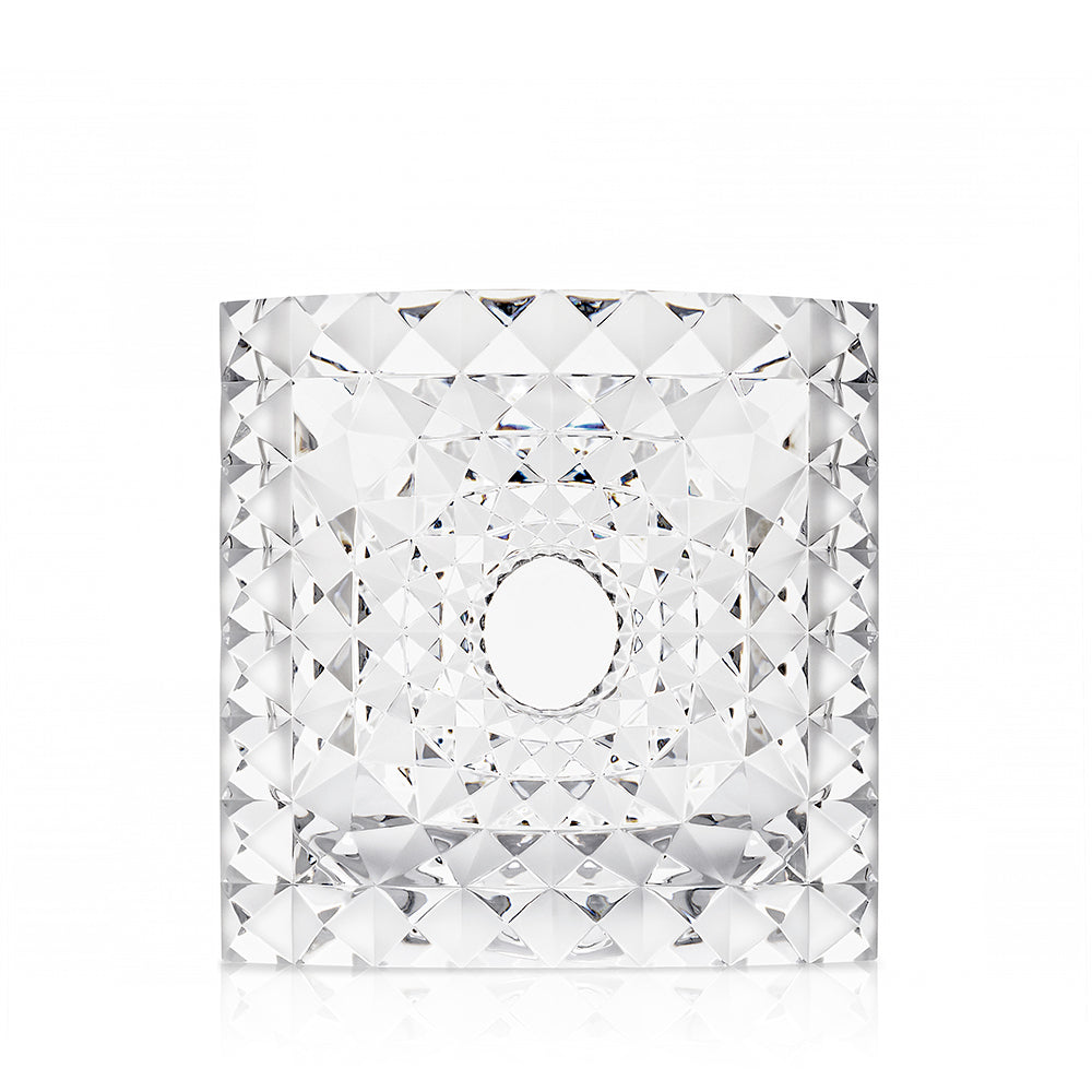 VASE GÉO MARIO BOTTA & LALIQUE 2016 - CRISTAL INCOLORE