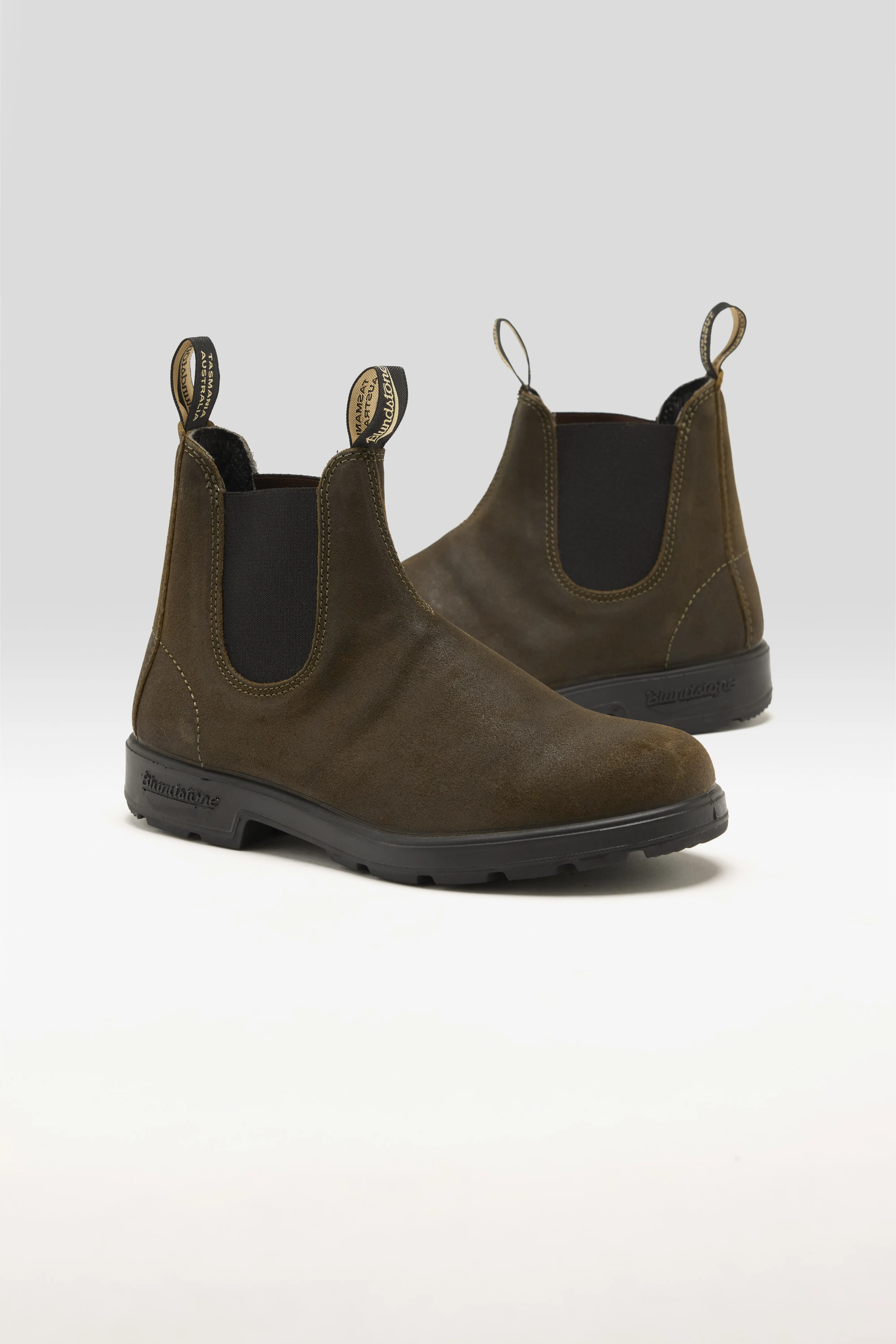 Bellerose 1615 Original Chelsea Boots for Men (242 / M / DARK OLIVE)