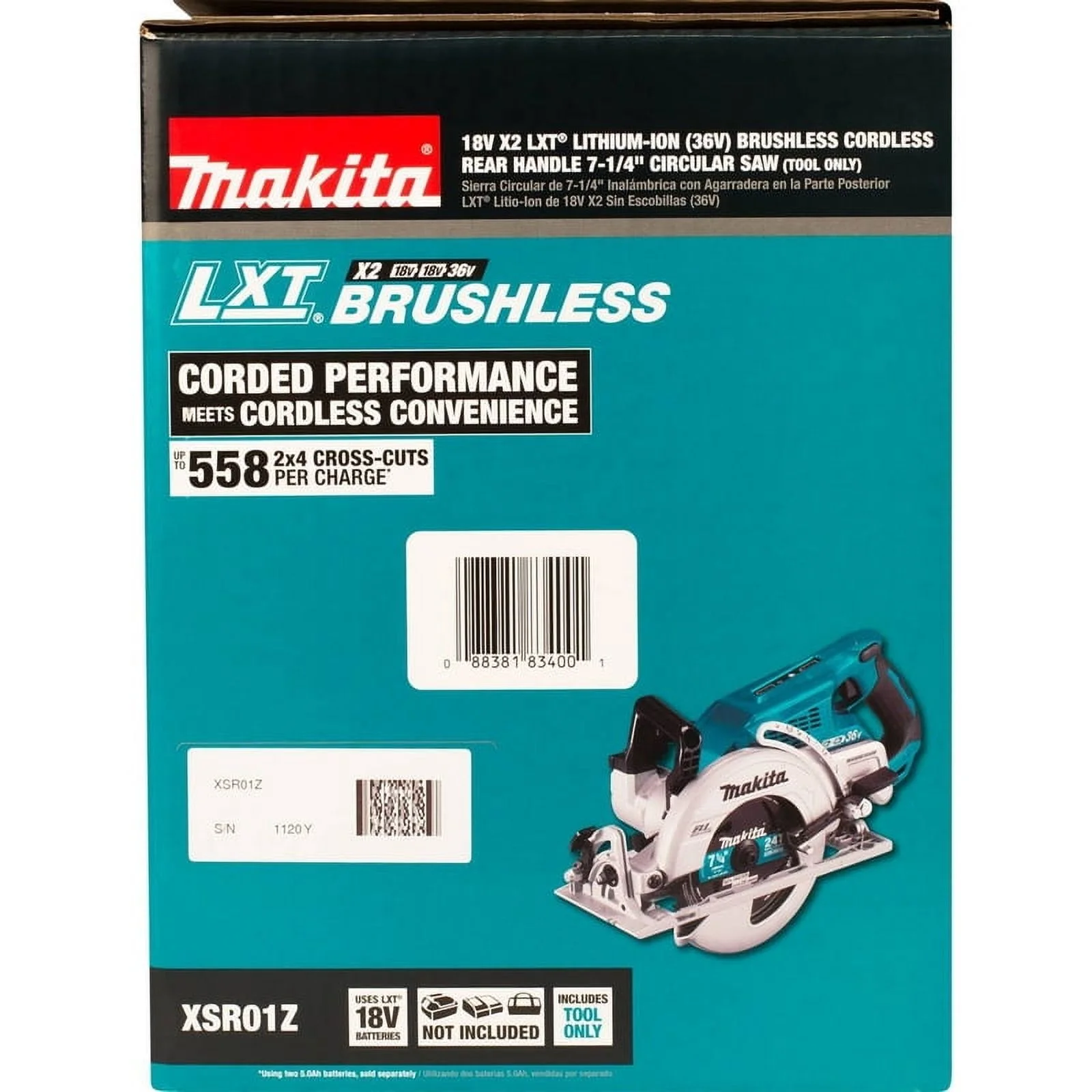 Open Box Makita 18V 7-1/4 in. Cordless Brushless Circular Saw Tool Only - Image 17