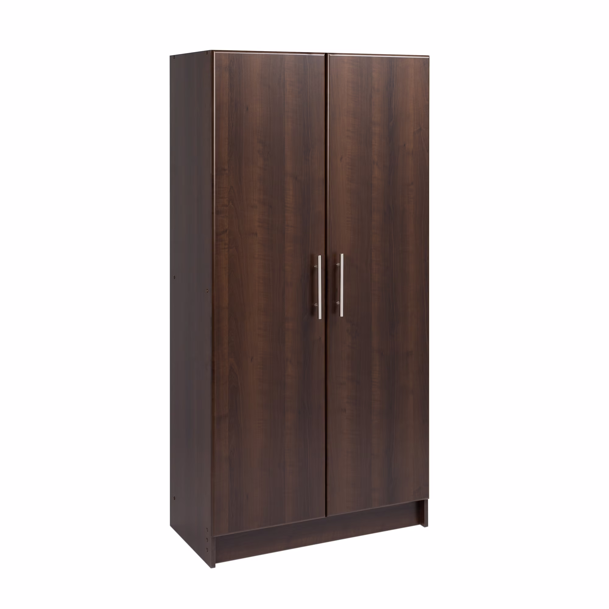 Prepac Adjustable Shelves Cabinet - Functional Tall Garage Table, 16"d x 32"w x 65"h Freestanding Garage Cabinet with 2 - Doors, Espresso - EES - 3264(Espresso)