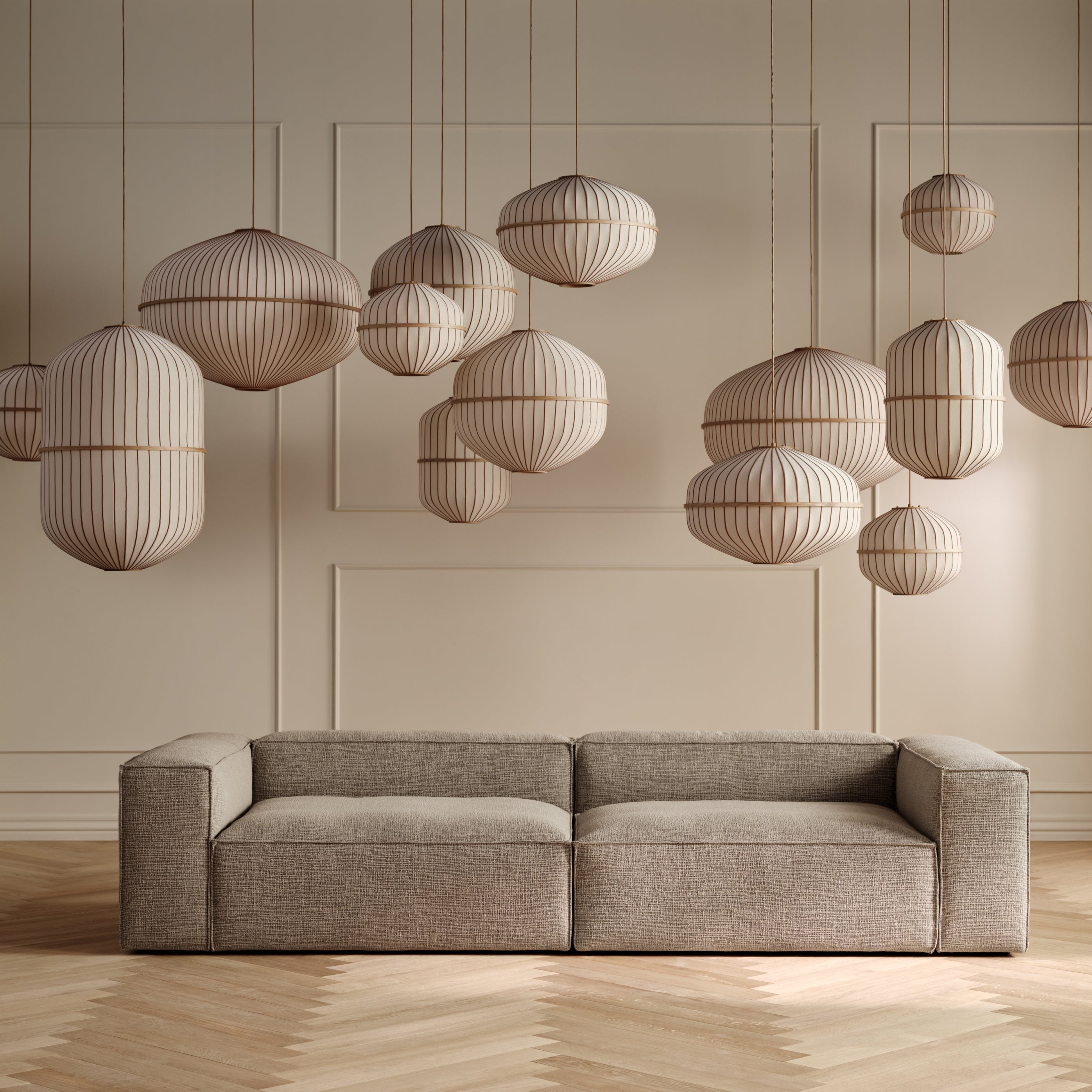 Bolia Lucén Hanglamp Ø 62 cm - Geolied Hout