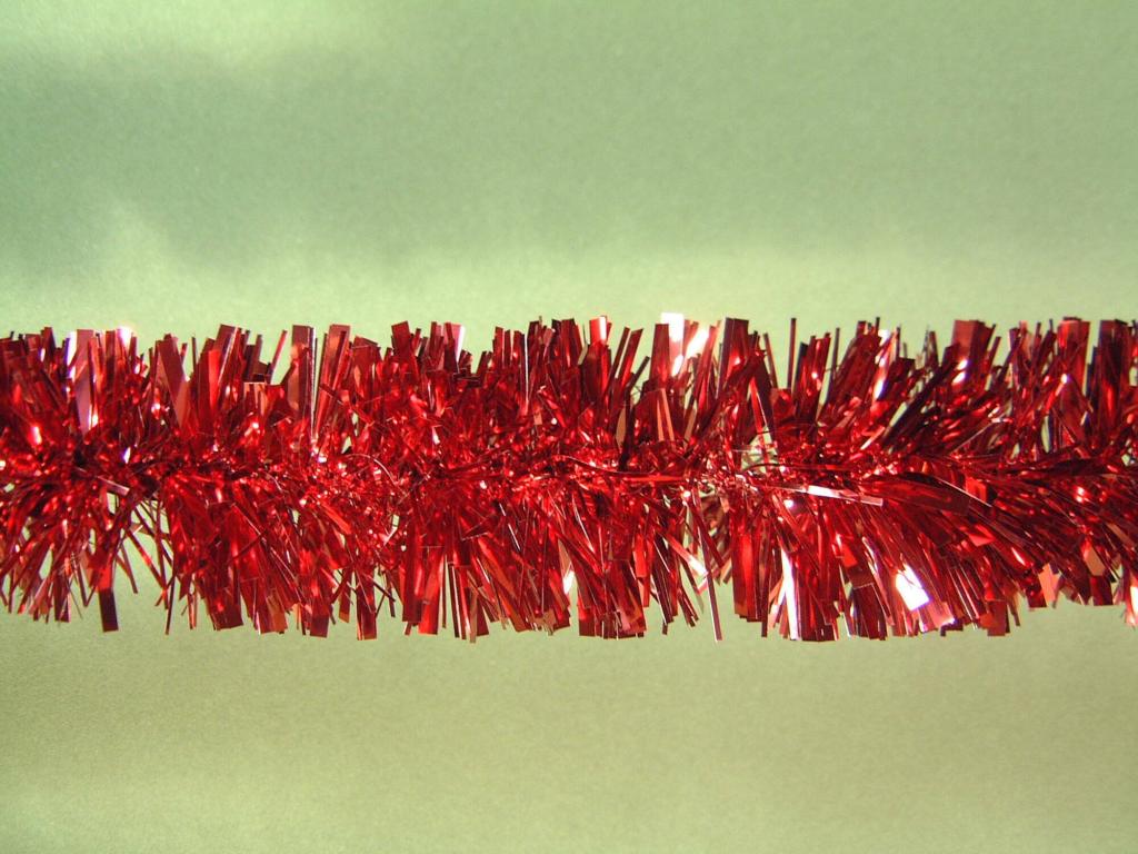 Decoración de Navidad Dhatto, Adorno navideño, Ornamento de Navidad, Decoración festiva, Made in Italy, 1000x8 h8 cm, Rojo