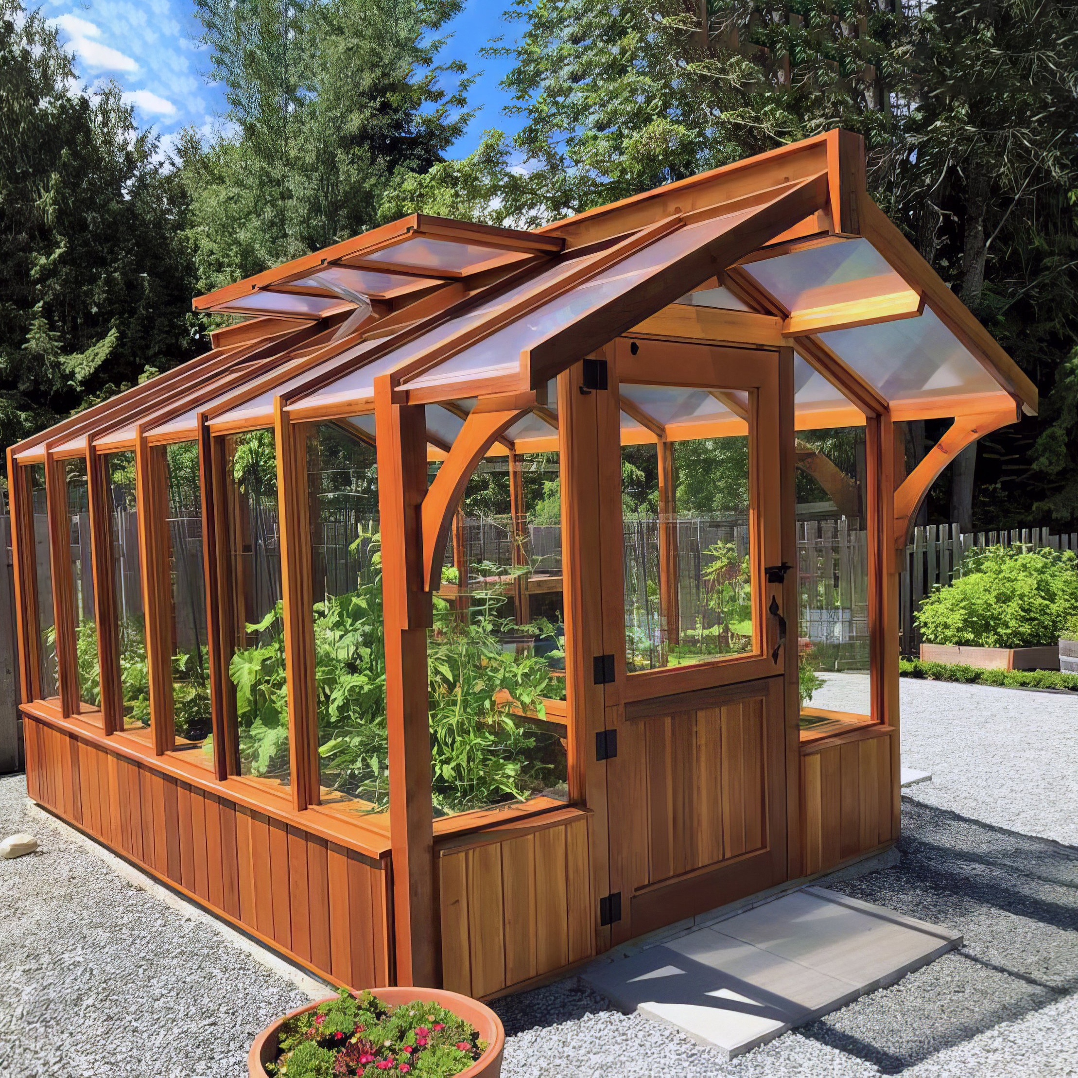 WAYFAIR Western Red Cedar 8'X 12' Meridian Greenhouse