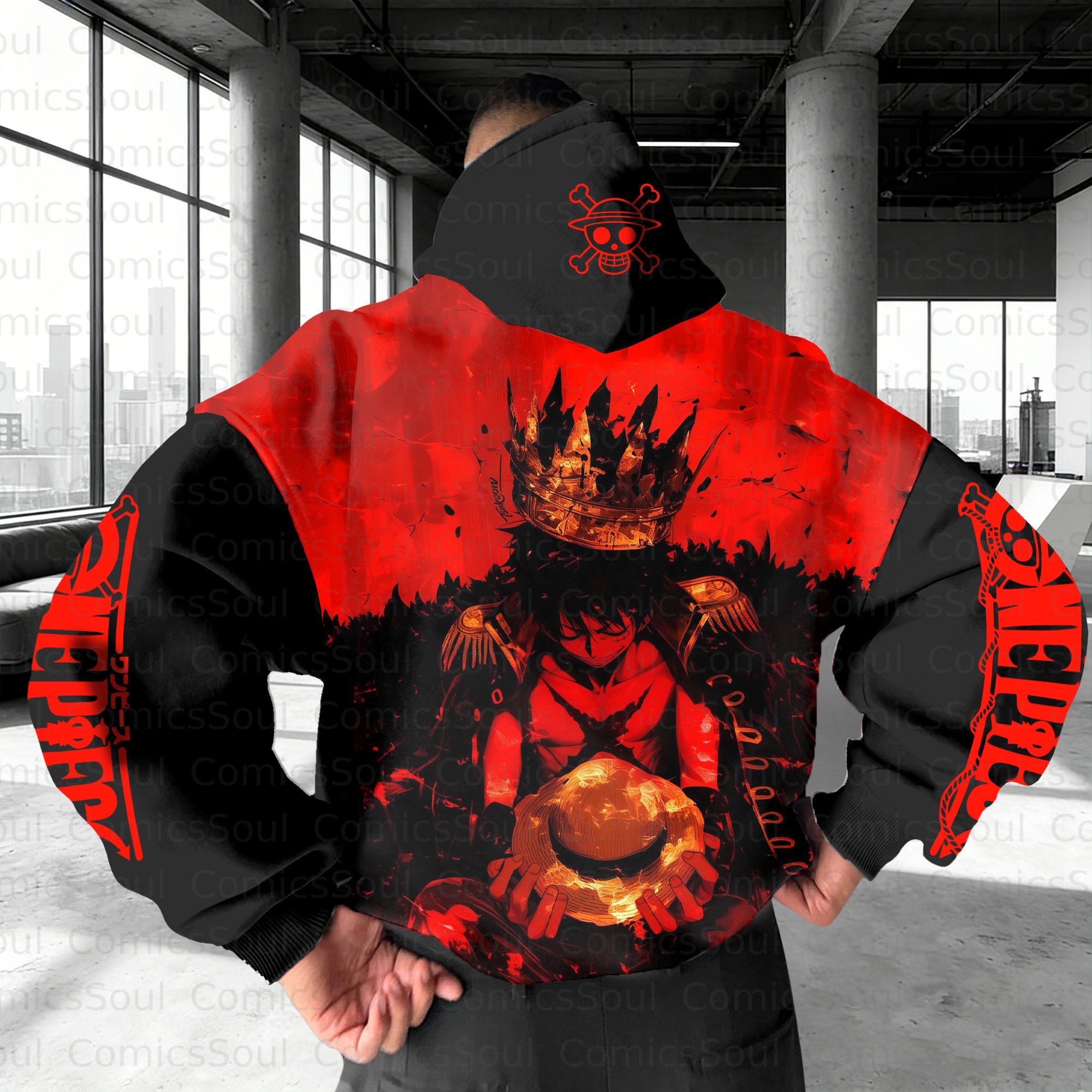 Unisex Graphic Streetwear Vintage Plush  Hoodie