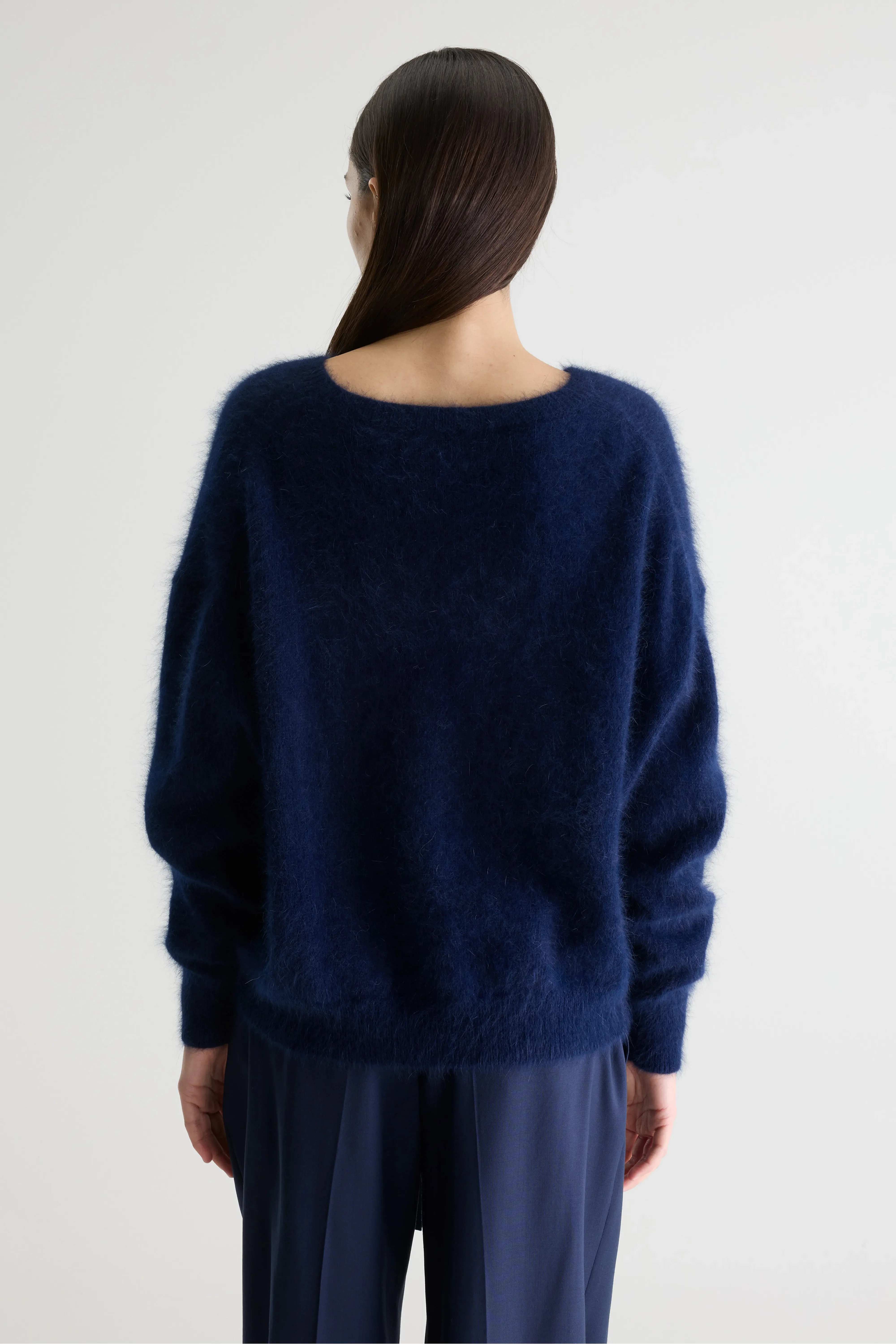 Bellerose Datus angora-blend navy sweater (252 / W / NAVY)