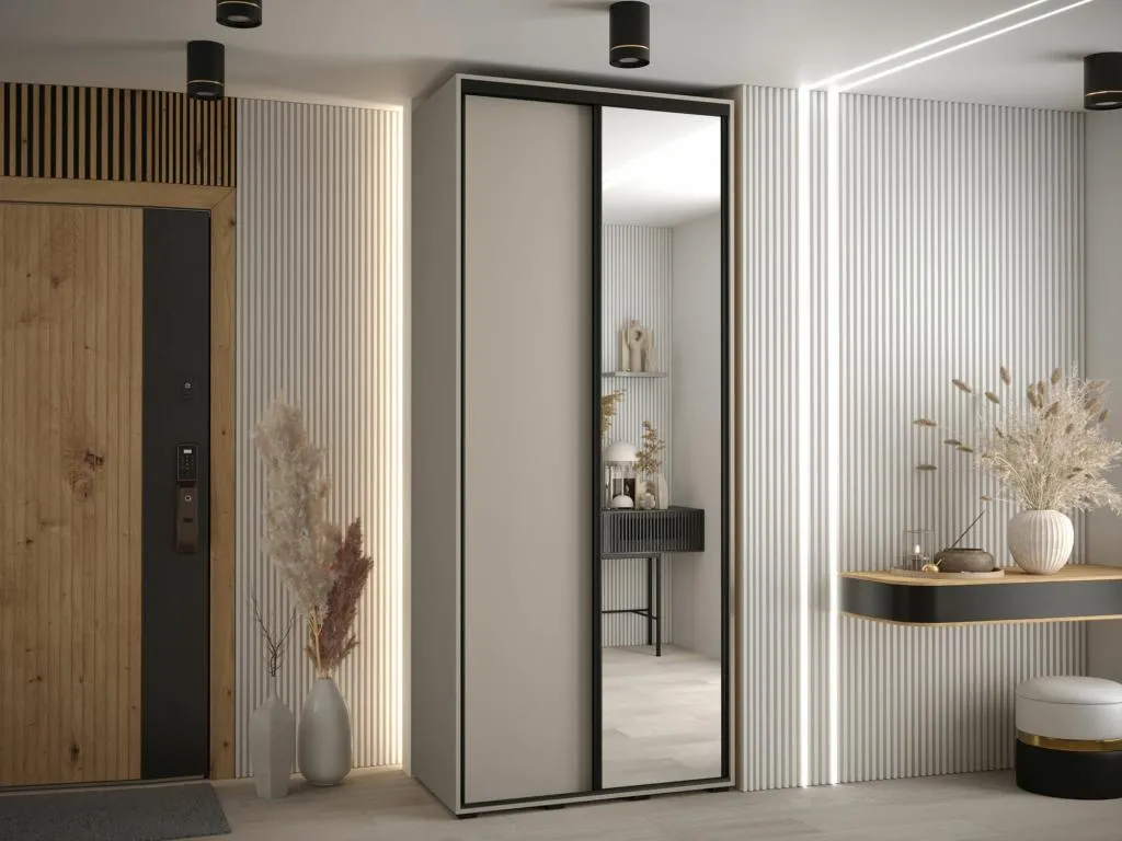 Armario Decopractico 495 Negro | Cachemira 235x120x60cm Puertas de armario - Correderas LDNA13611