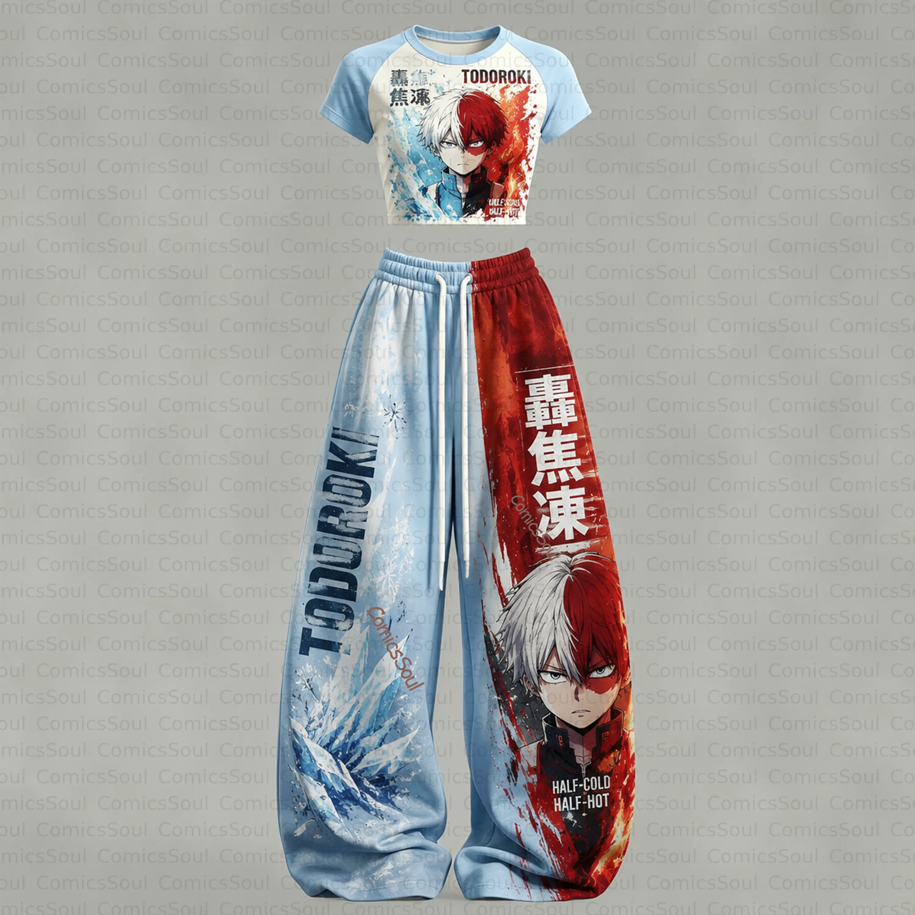 My Hero Academia T-Shirt & Elasticated Trousers Two-Piece Set TeeThreads Sustain the Scene with Custom Apparel