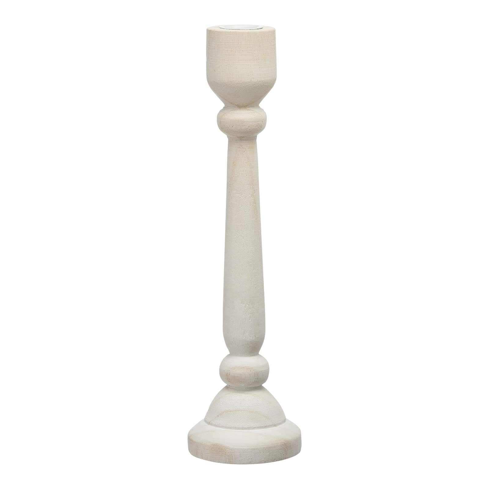Stabkerzenhalter White Weiß, ⌀ 9 cm, H 300 mm