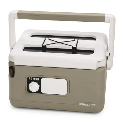 8-Quart Traveling Slow Cooker with Cool-Touch Design, Locking Lid & Removable Nonstick Pot