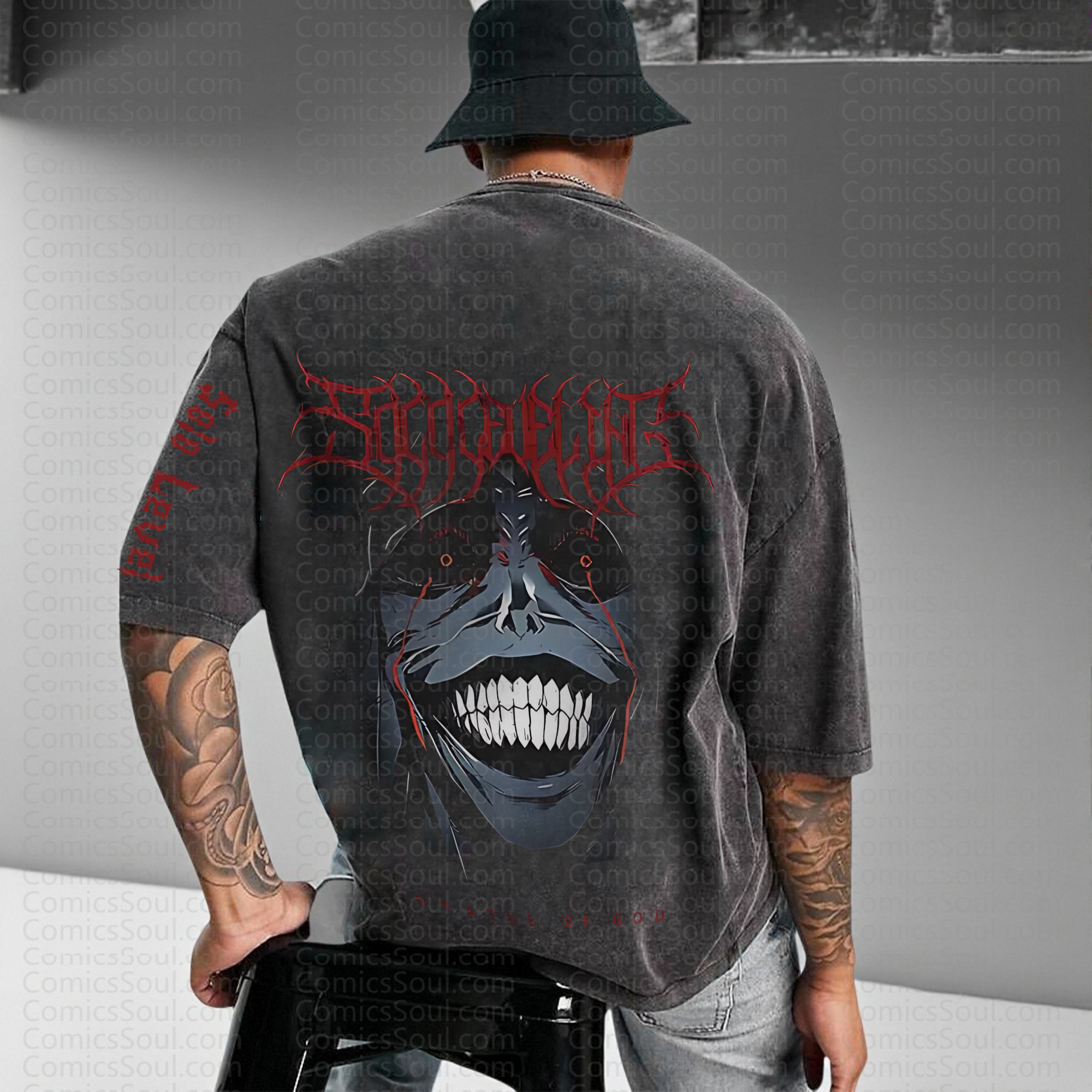 Unisex Anime Inspired Vintage Washed T-Shirt丨Comicssoul