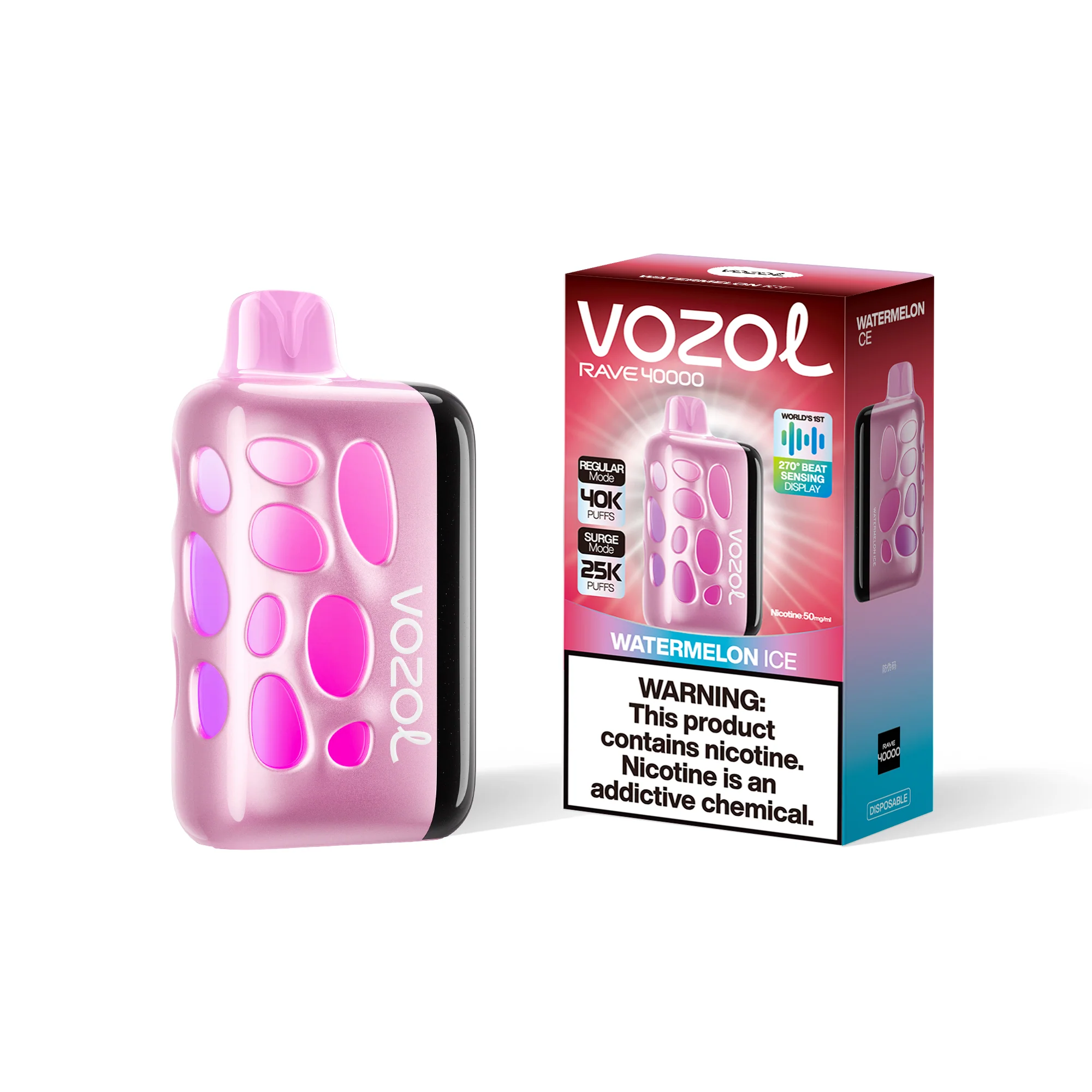 VOZOL RAVE 40K eldobható e-cigaretta (minden íz)