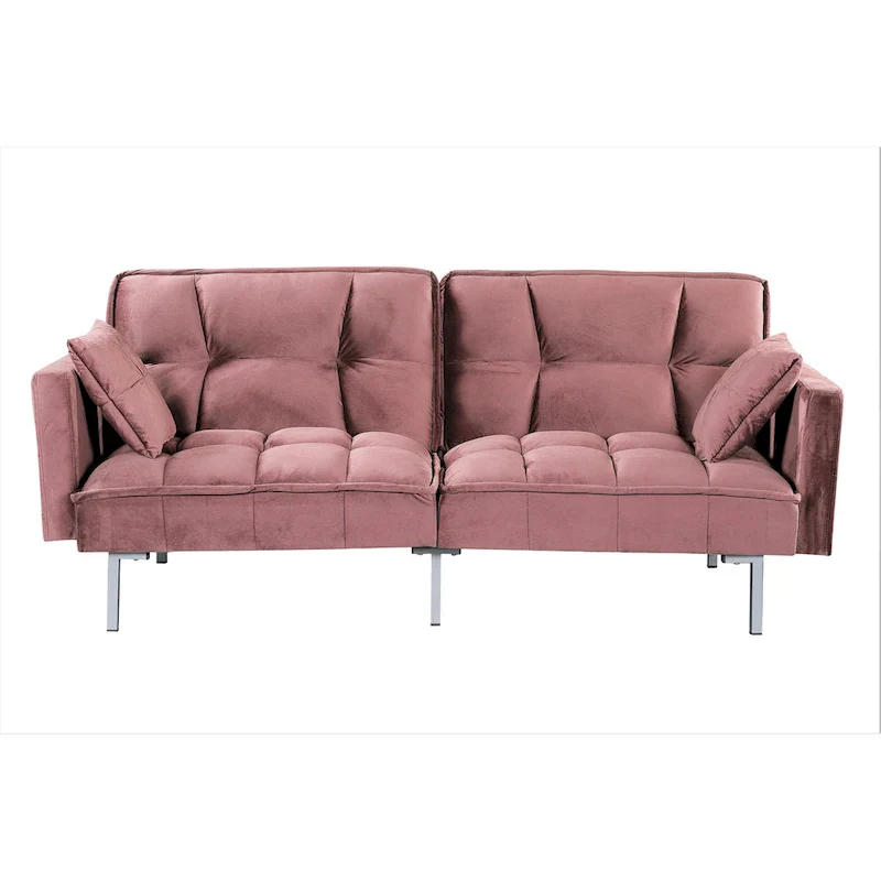 Bernal 75.6-Inch Velvet Sleeper Sofa Bed