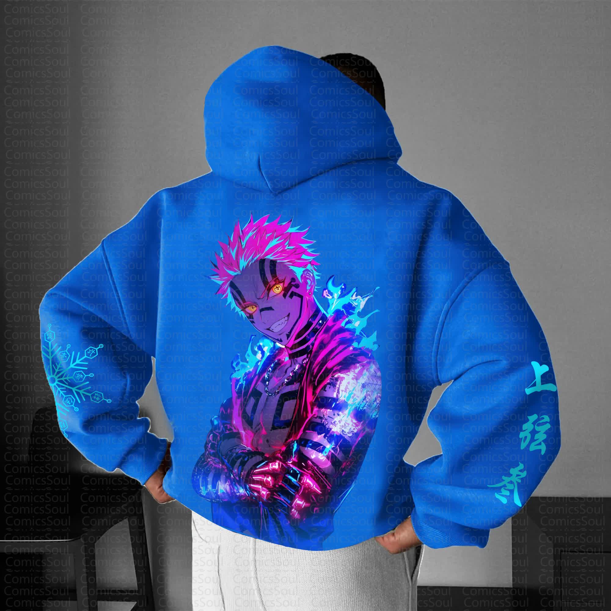 Unisex Anime Graphic Streetwear Vintage Hoodie丨Comicssoul