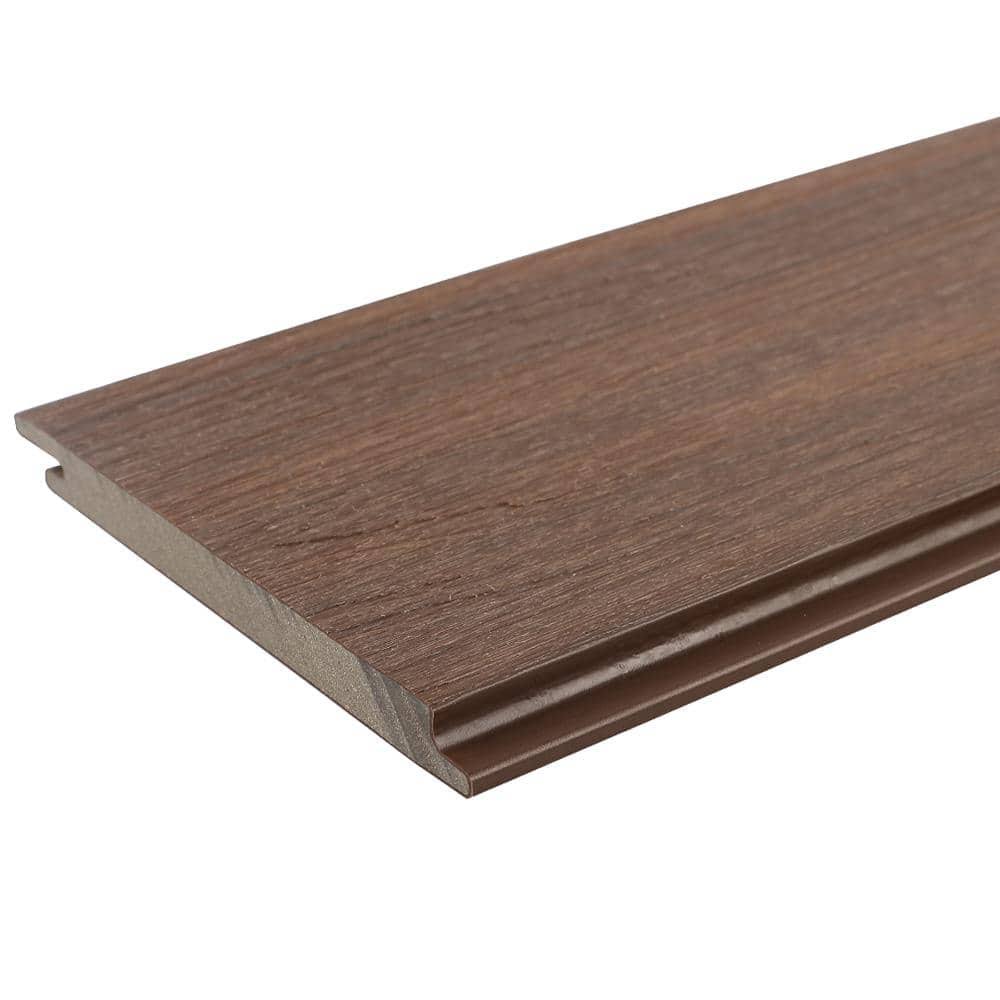 NewTechWood All Weather System 5.5 in. x 96 in. Composite Siding Board in Brazilian IPE(Brazilian Ipe)