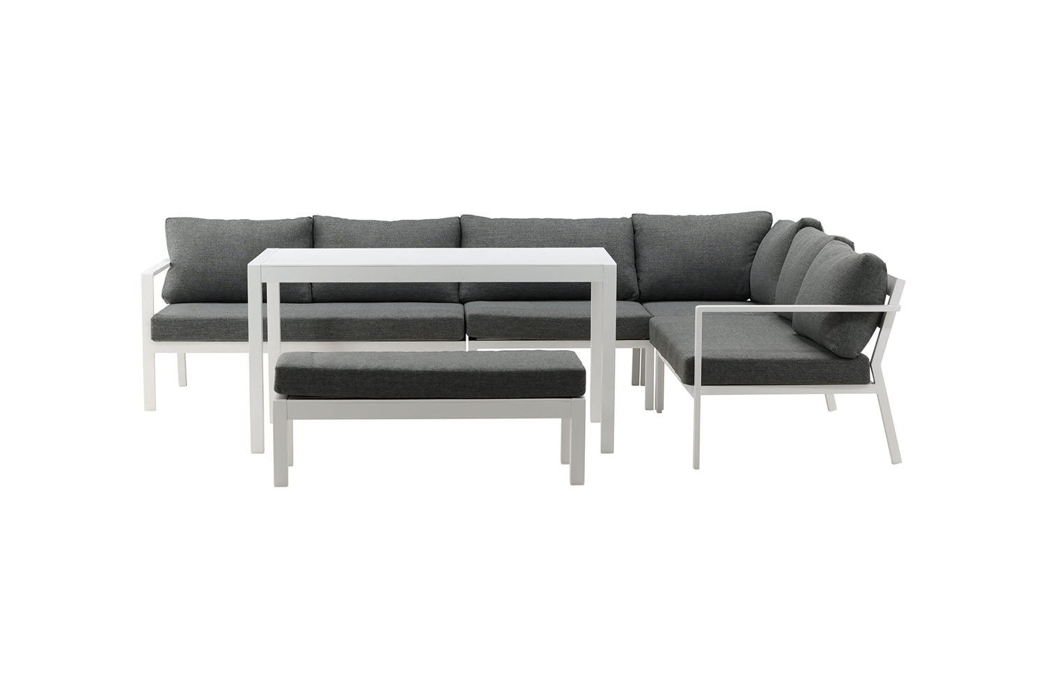 Rebellenclub Dalia Hoekloungeset - Wit